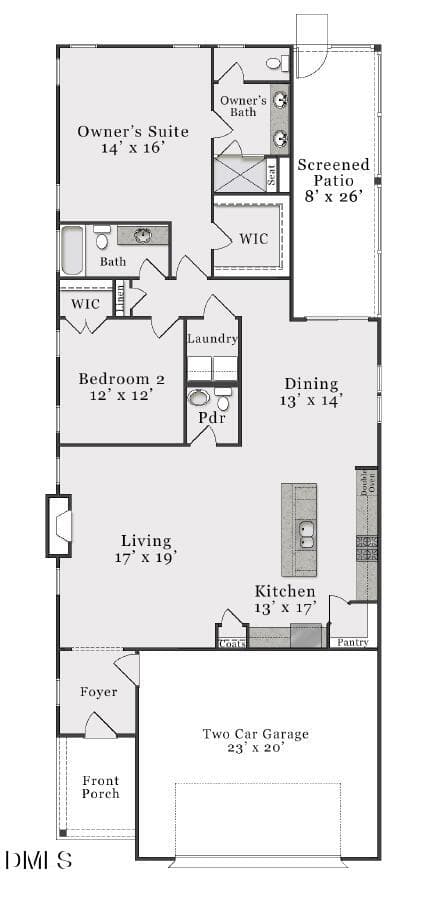 Floor plan - 56 Watauga Way, Clayton, NC 27527