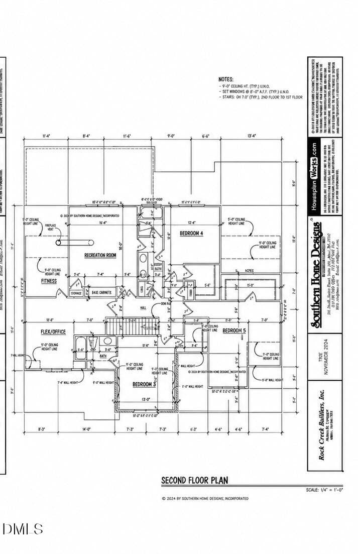 second_floor_plan - 5316 Collingswood Drive, Raleigh, NC 27609, Raleigh