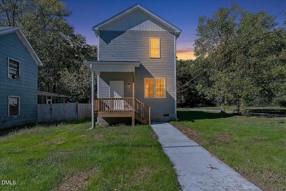 01-DSC08456 twilight - 214 Clement Avenue, Oxford, NC 27565, Oxford