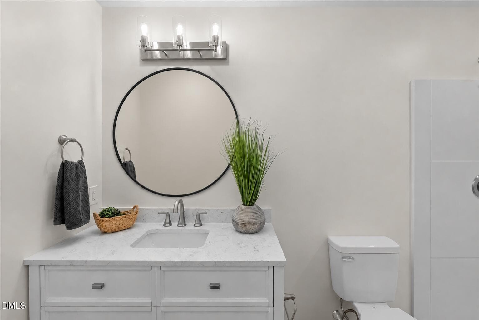 Bathroom mirror with blank wall reflecti - 214 Clement Avenue, Oxford, NC 27565, Oxford