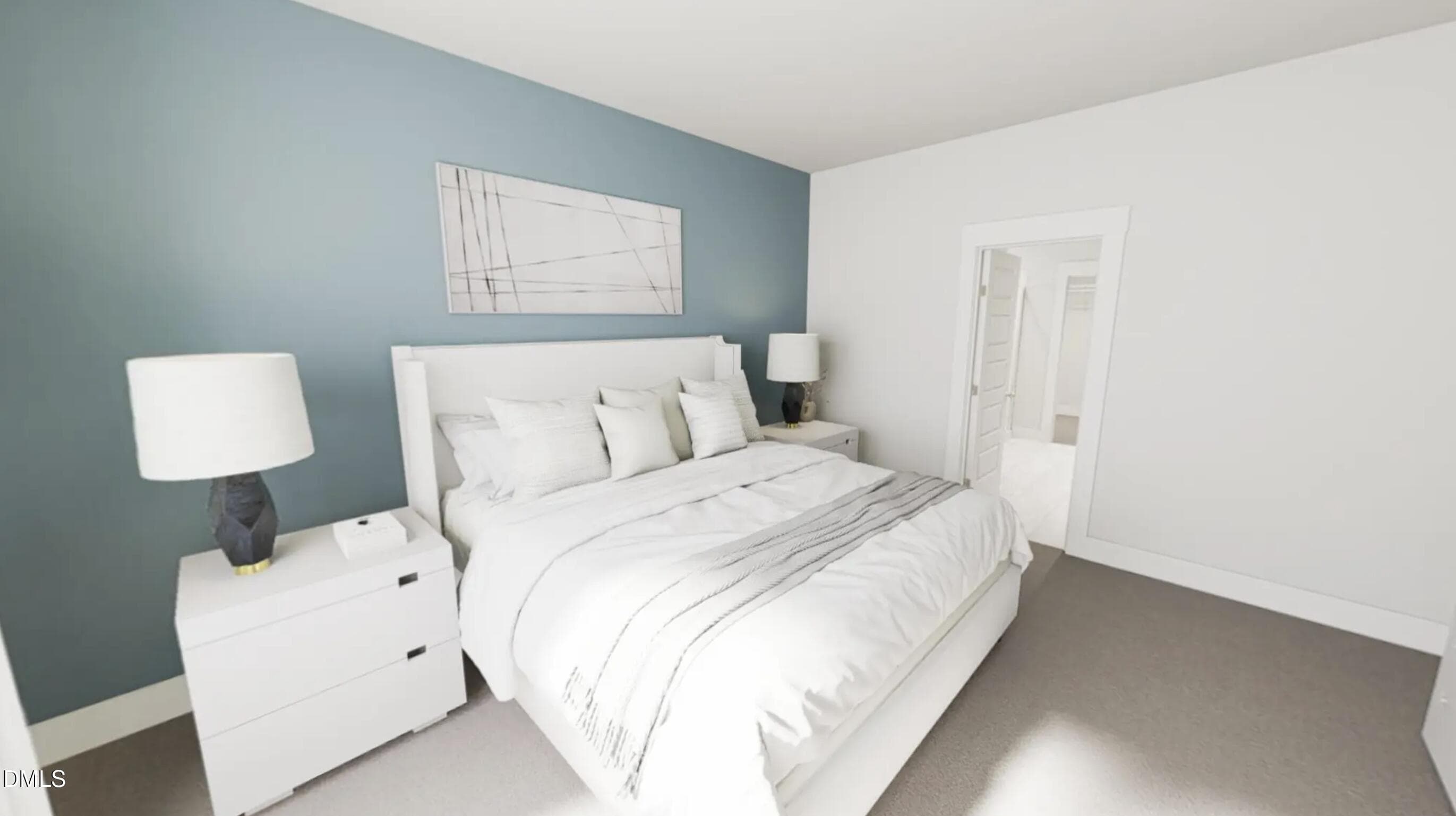 Primary Bedroom Rendering - 1009 Pinhook Lane, Mebane, NC 27302