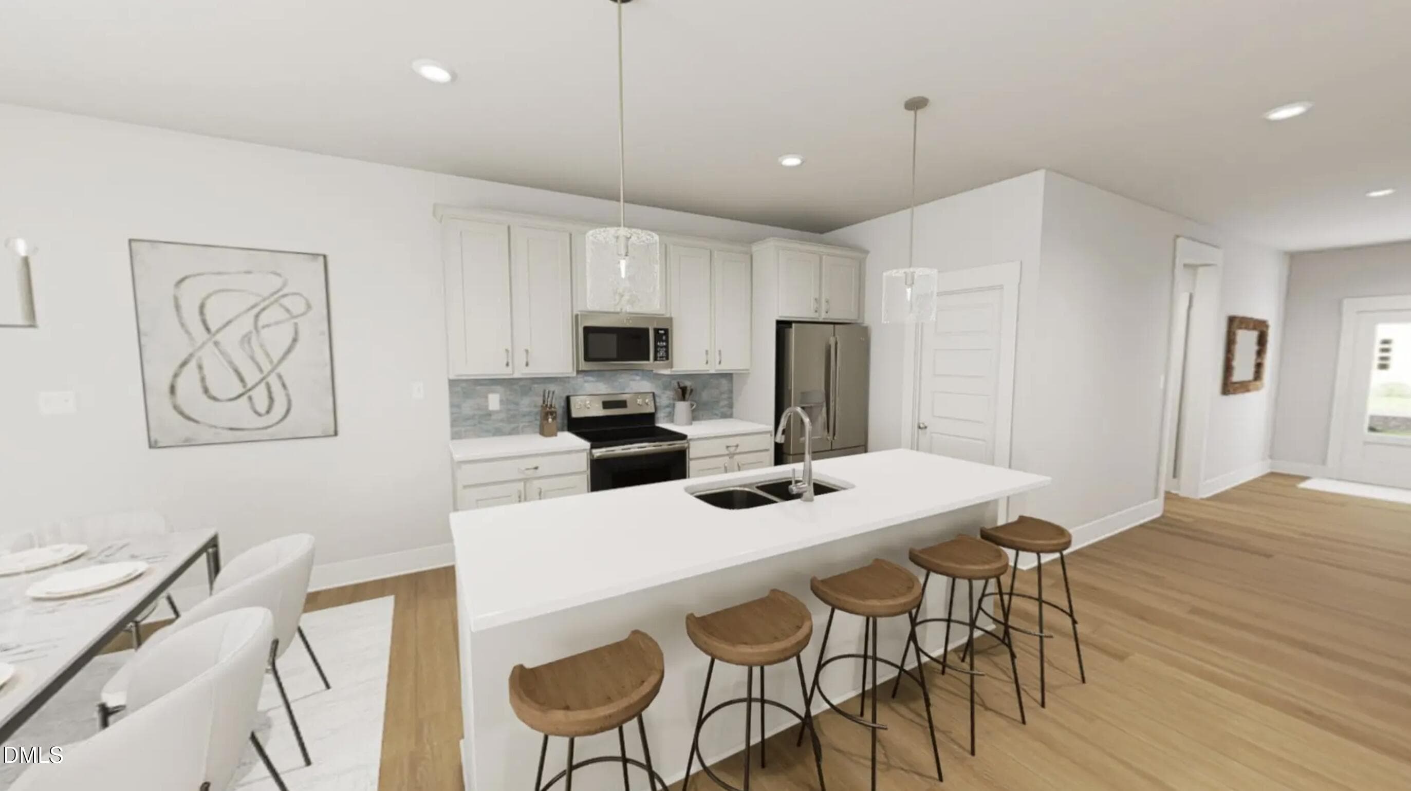 Kitchen Rendering - 1009 Pinhook Lane, Mebane, NC 27302