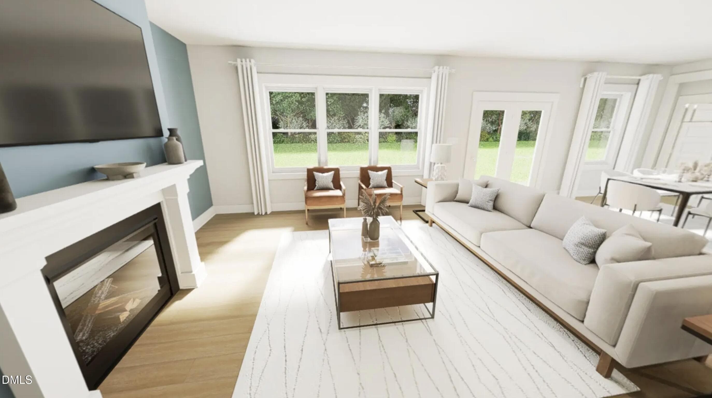 Family Room Rendering - 1009 Pinhook Lane, Mebane, NC 27302