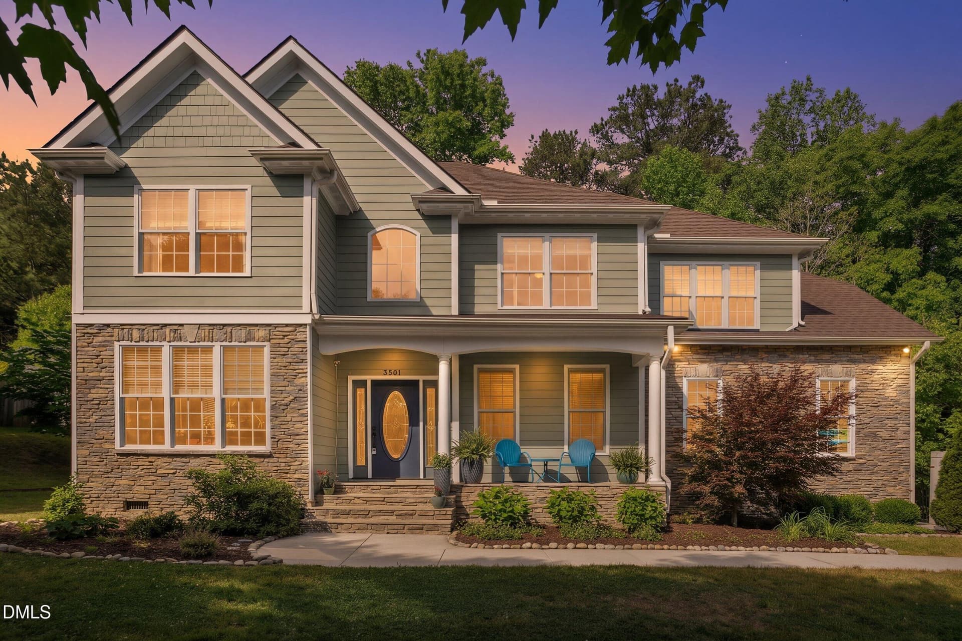 3501 golden heather dusk (1) - 3501 Golden Heather Drive, Durham, NC 27712