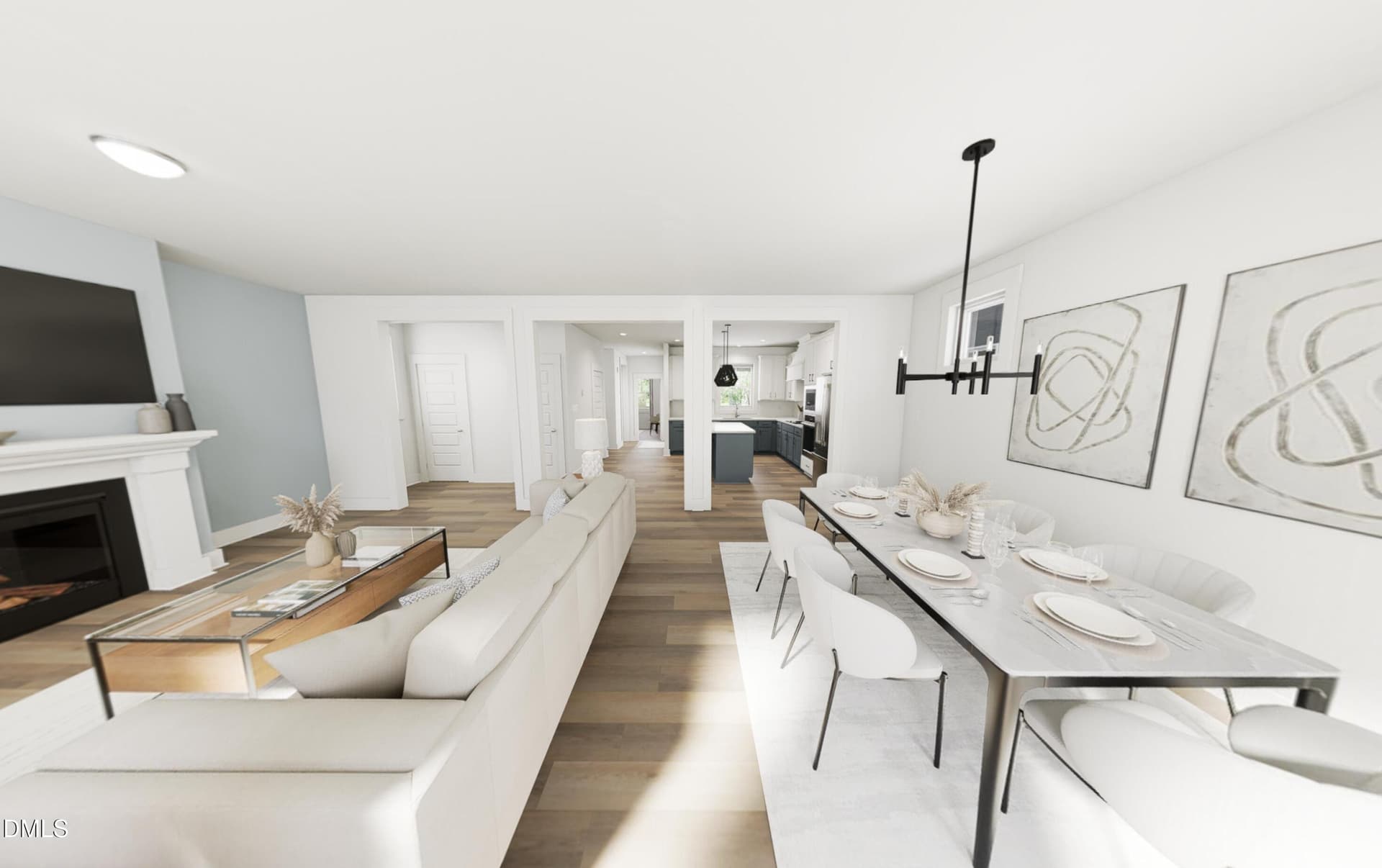 1st Floor rendering - 764 Lunar Light Drive, Wendell, NC 27591