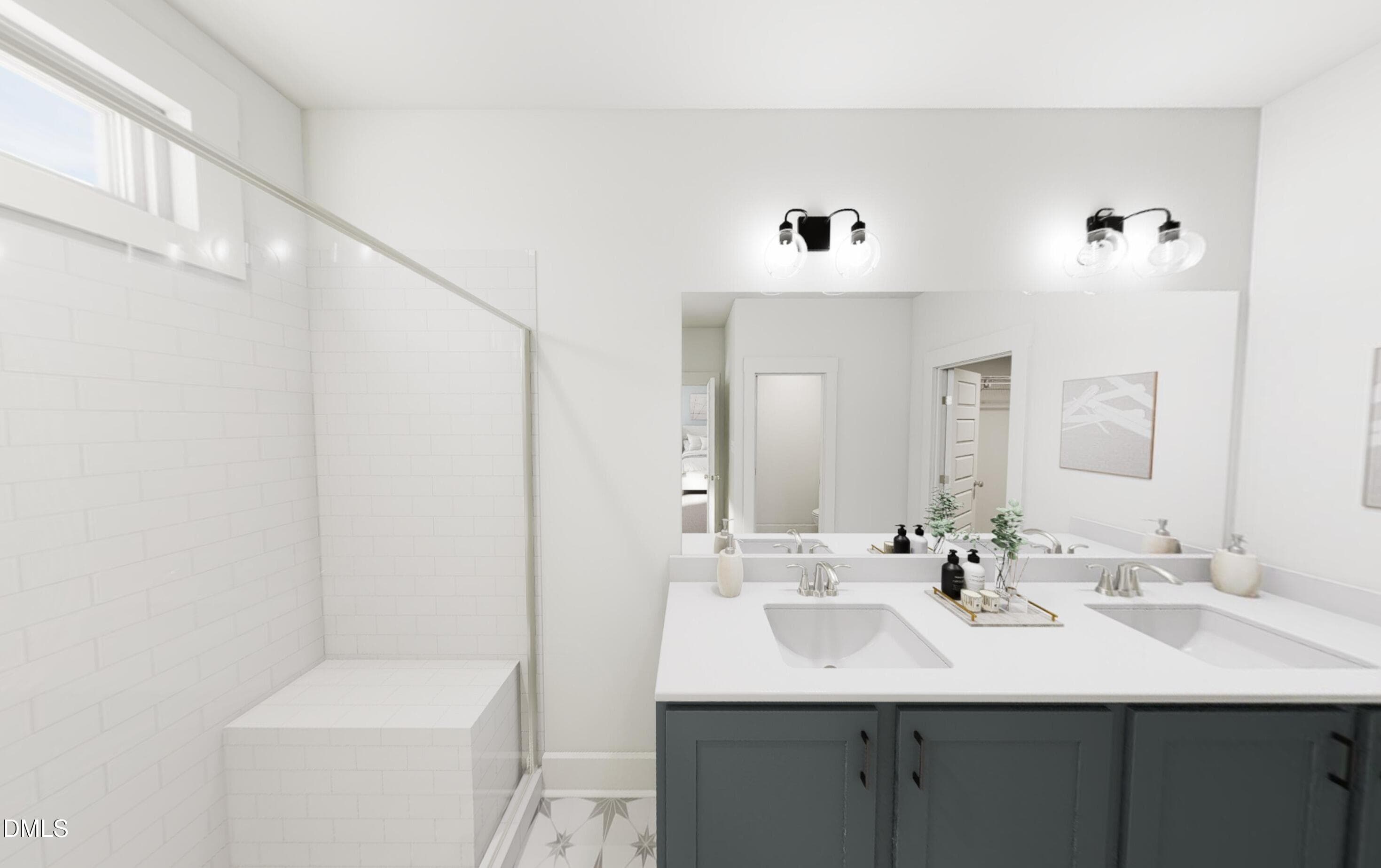Primary Bath rendering - 764 Lunar Light Drive, Wendell, NC 27591, Wendell