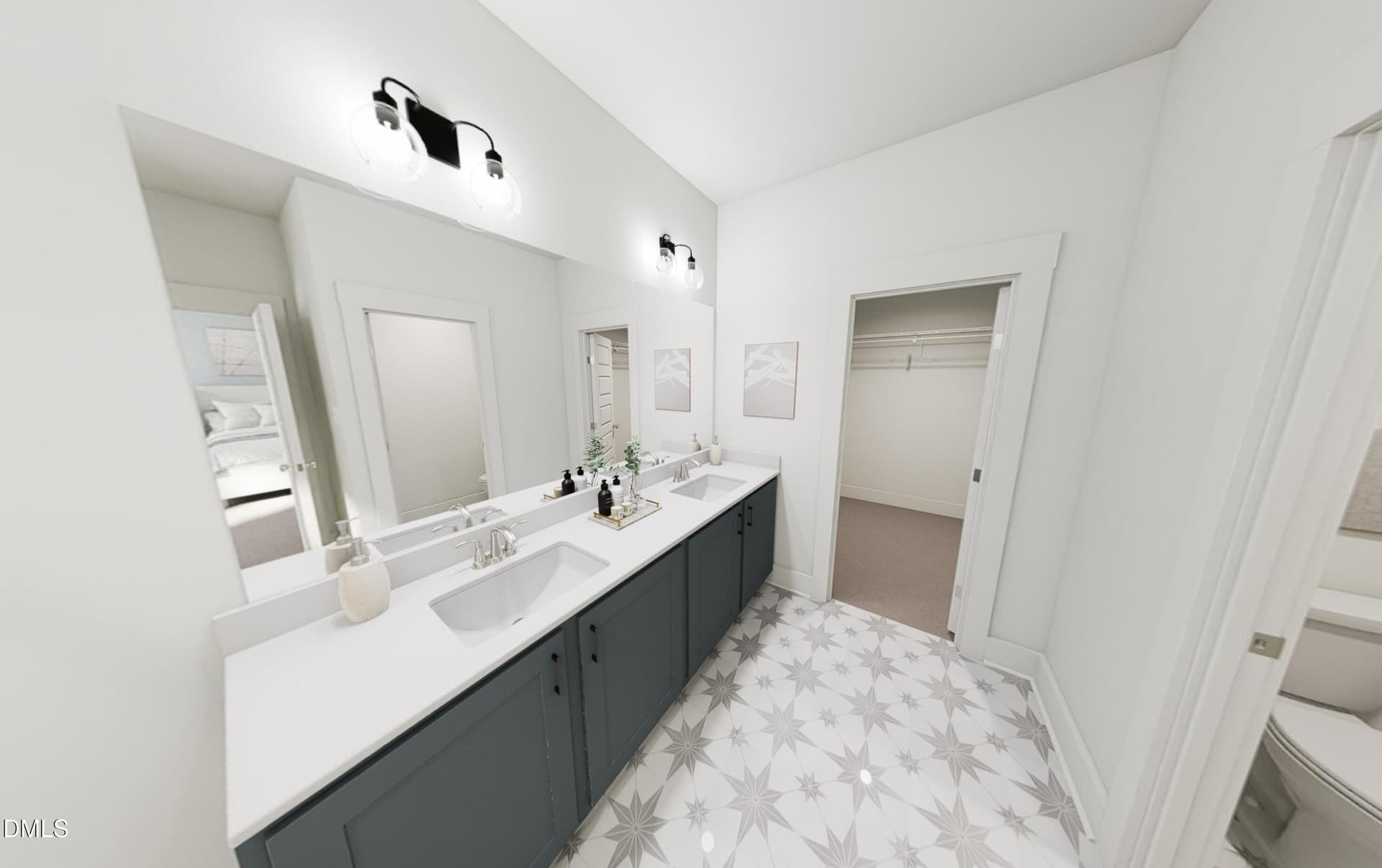 Hall bath rendering - 764 Lunar Light Drive, Wendell, NC 27591