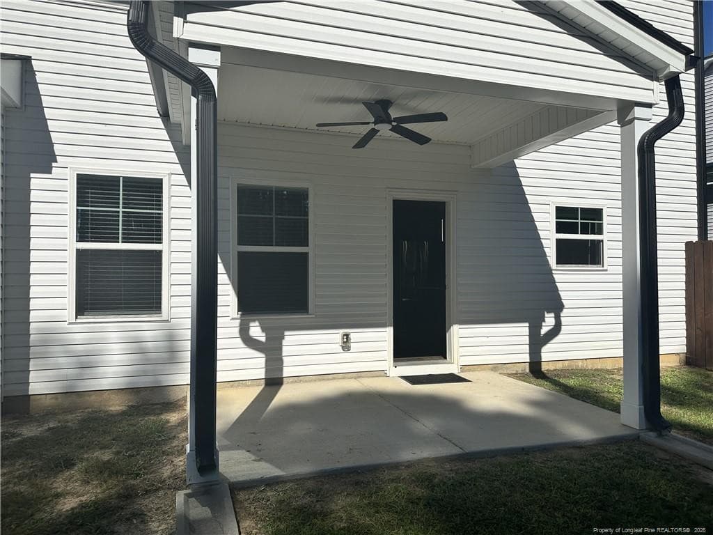 covered patio - 143 Cromwell Court, Raeford, NC 28376