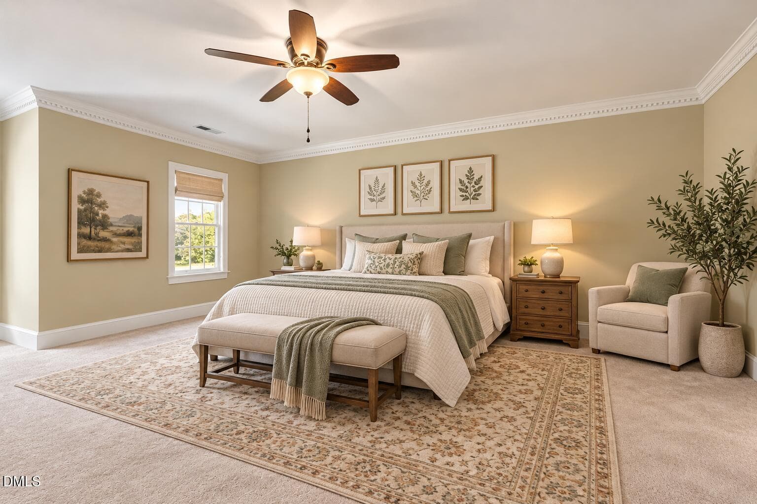 Warm Sage Traditional Bedroom Retreat - 205 Fox Briar Lane, Cary, NC 27518, Cary