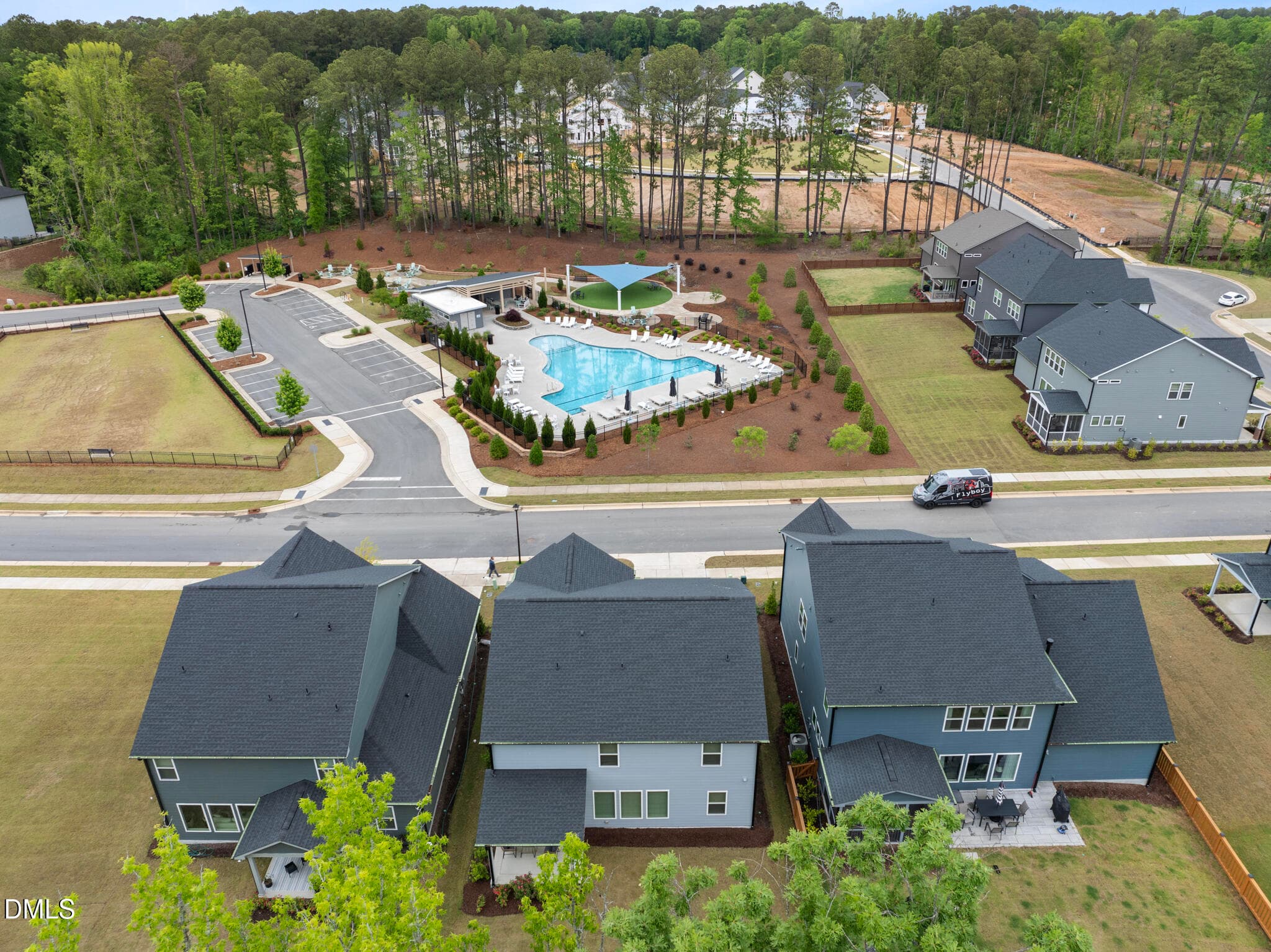 Aerial View - 3277 Mission Olive Place, New Hill, NC 27562, New Hill