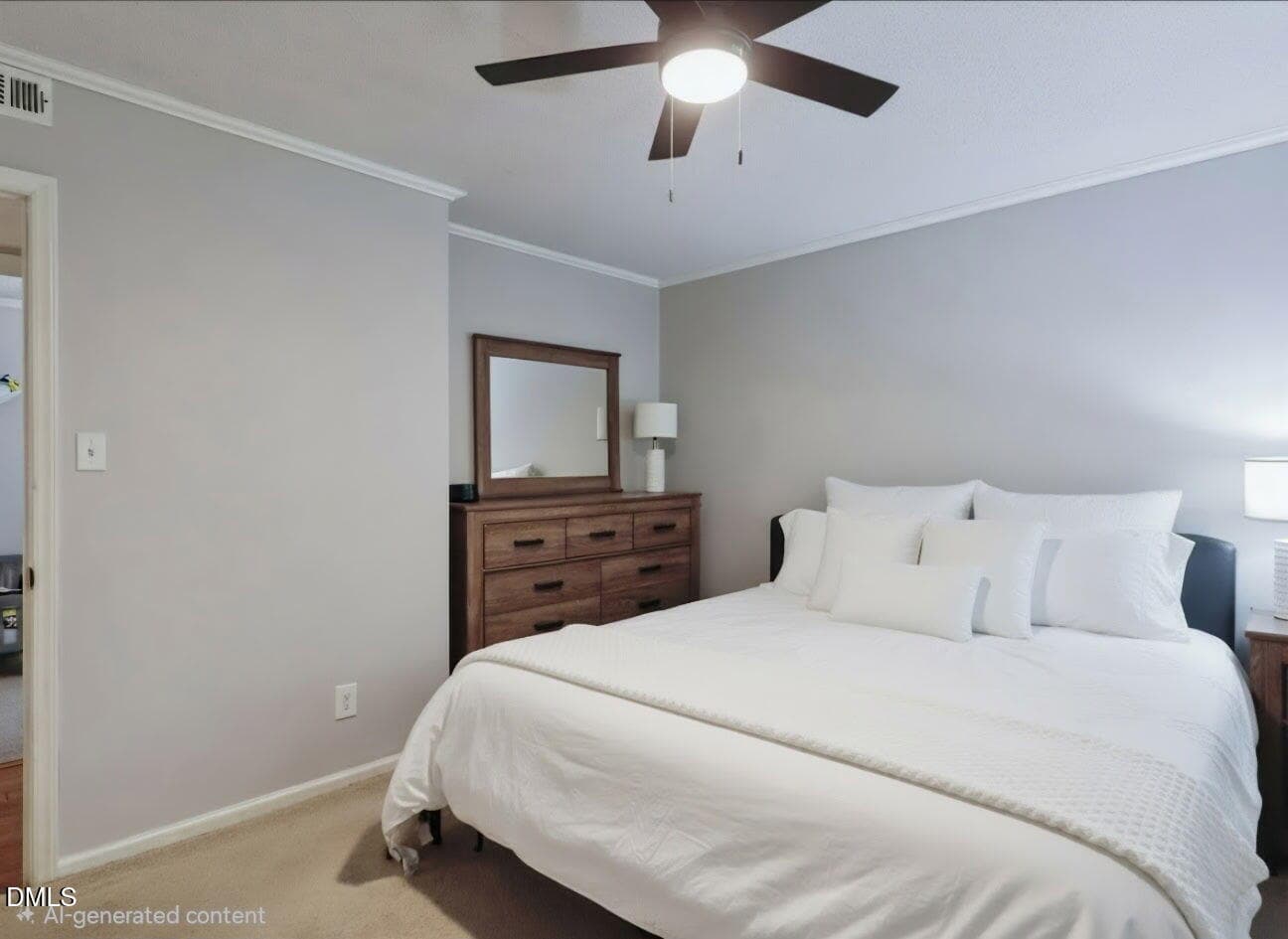primary bed white - 2700 Brantley Drive, Apex, NC 27539, Apex