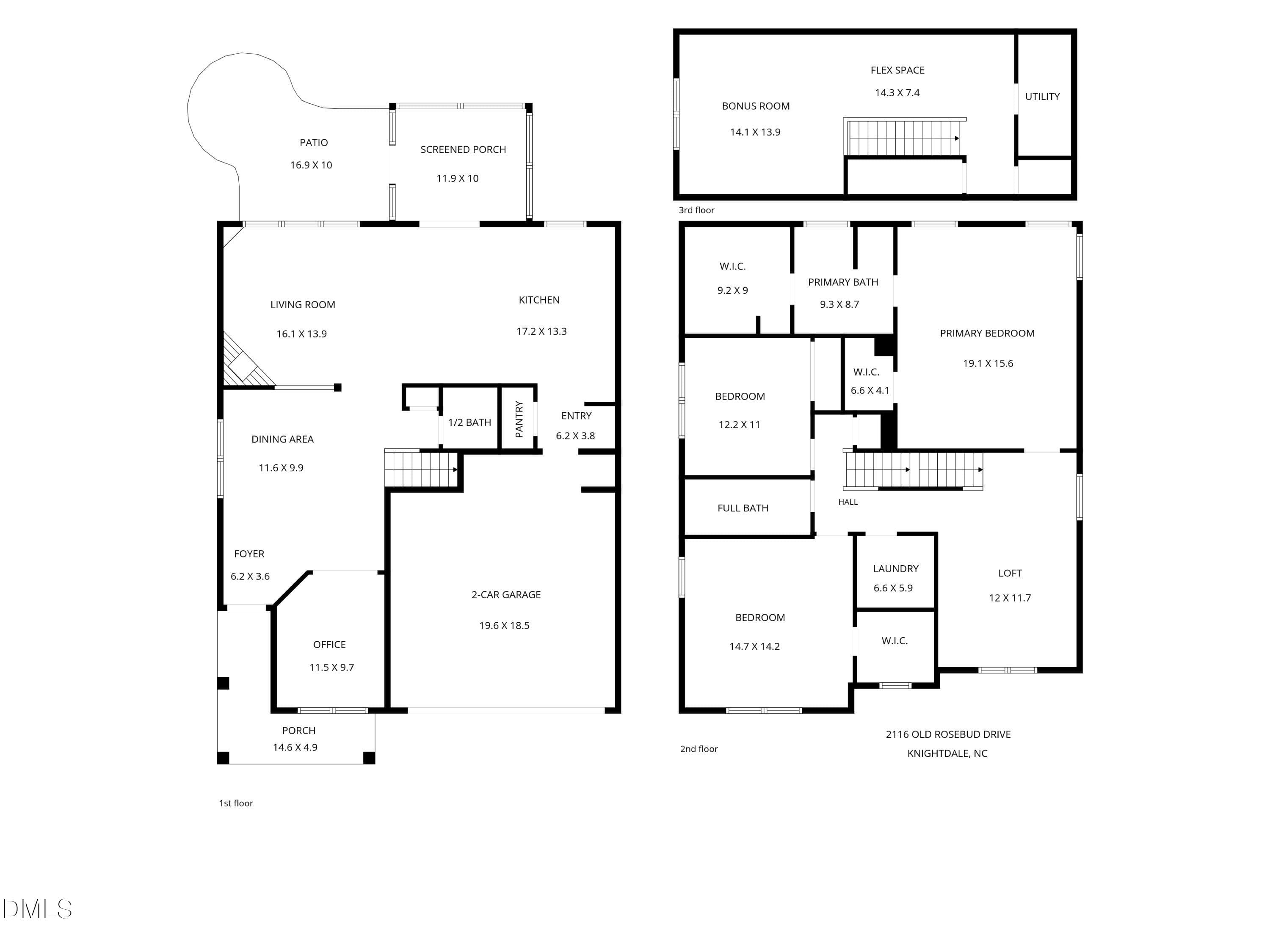 2116 Old Rosebud Drive Floorplan (1)_pag - 2116 Old Rosebud Drive, Knightdale, NC 27545, Knightdale