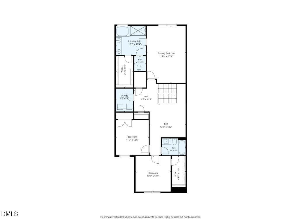 Second Level Floor Plan - 722 Andrade Drive, Fuquay Varina, NC 27526