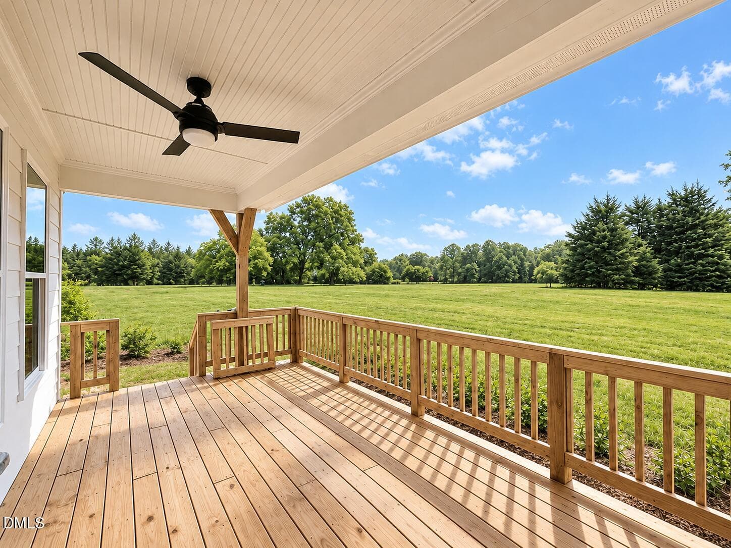 Woodland.RearPorch - 5491 Silk Hope Gum Spring Road, Siler City, NC 27344