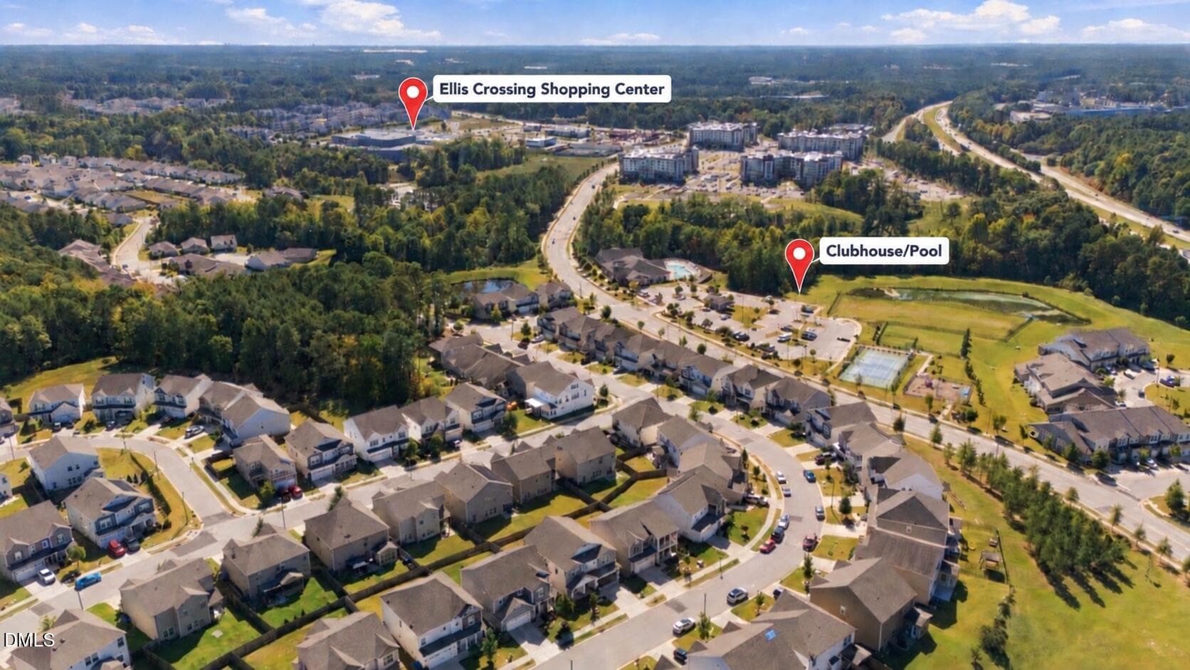 Aerial View - 919 Lippincott Road, Durham, NC 27703