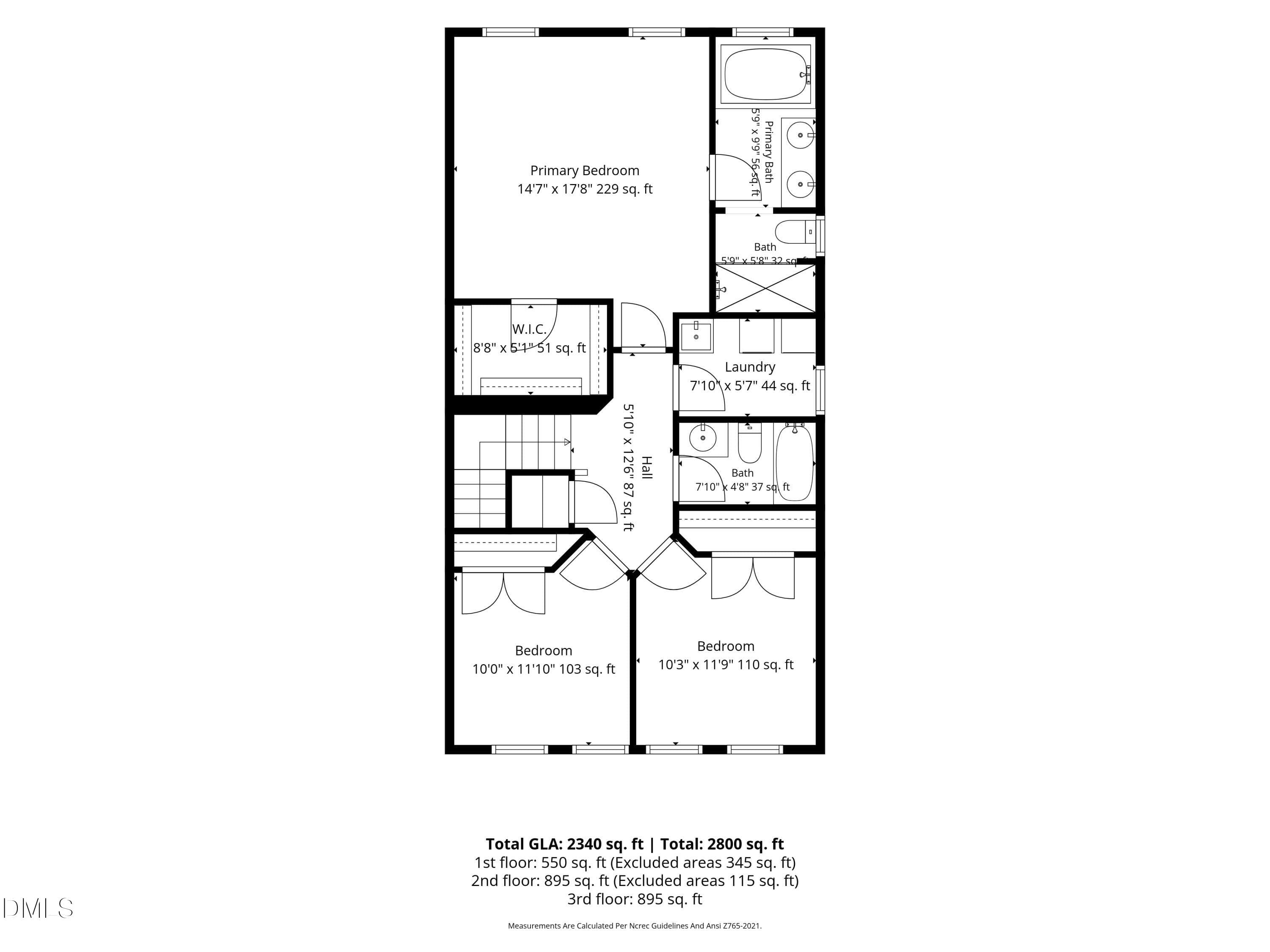 3rd_floor_240_misty_pike_drive_raleigh_w - 240 Misty Pike Drive, Raleigh, NC 27603