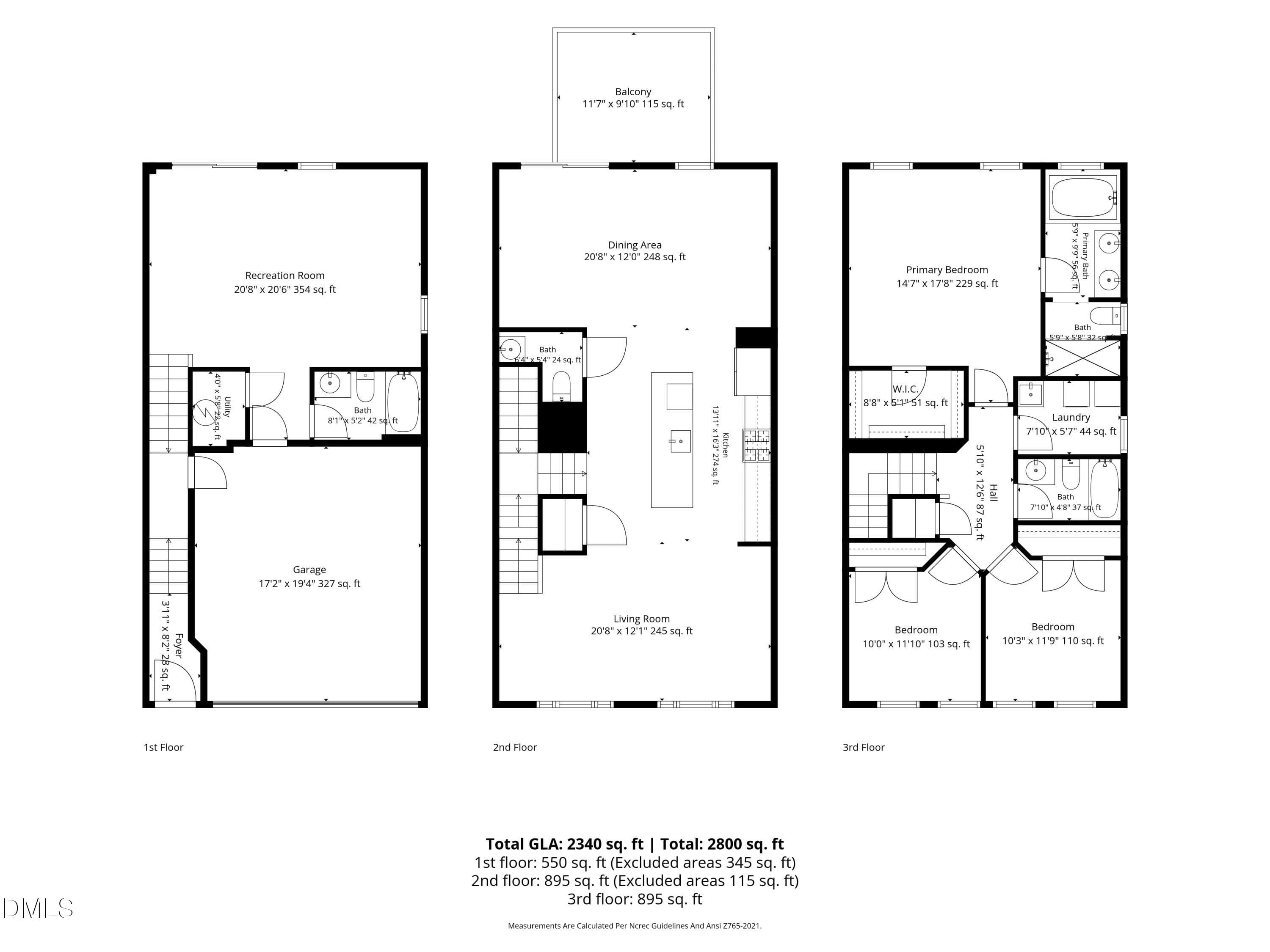 all_floors_240_misty_pike_drive_raleigh_ - 240 Misty Pike Drive, Raleigh, NC 27603