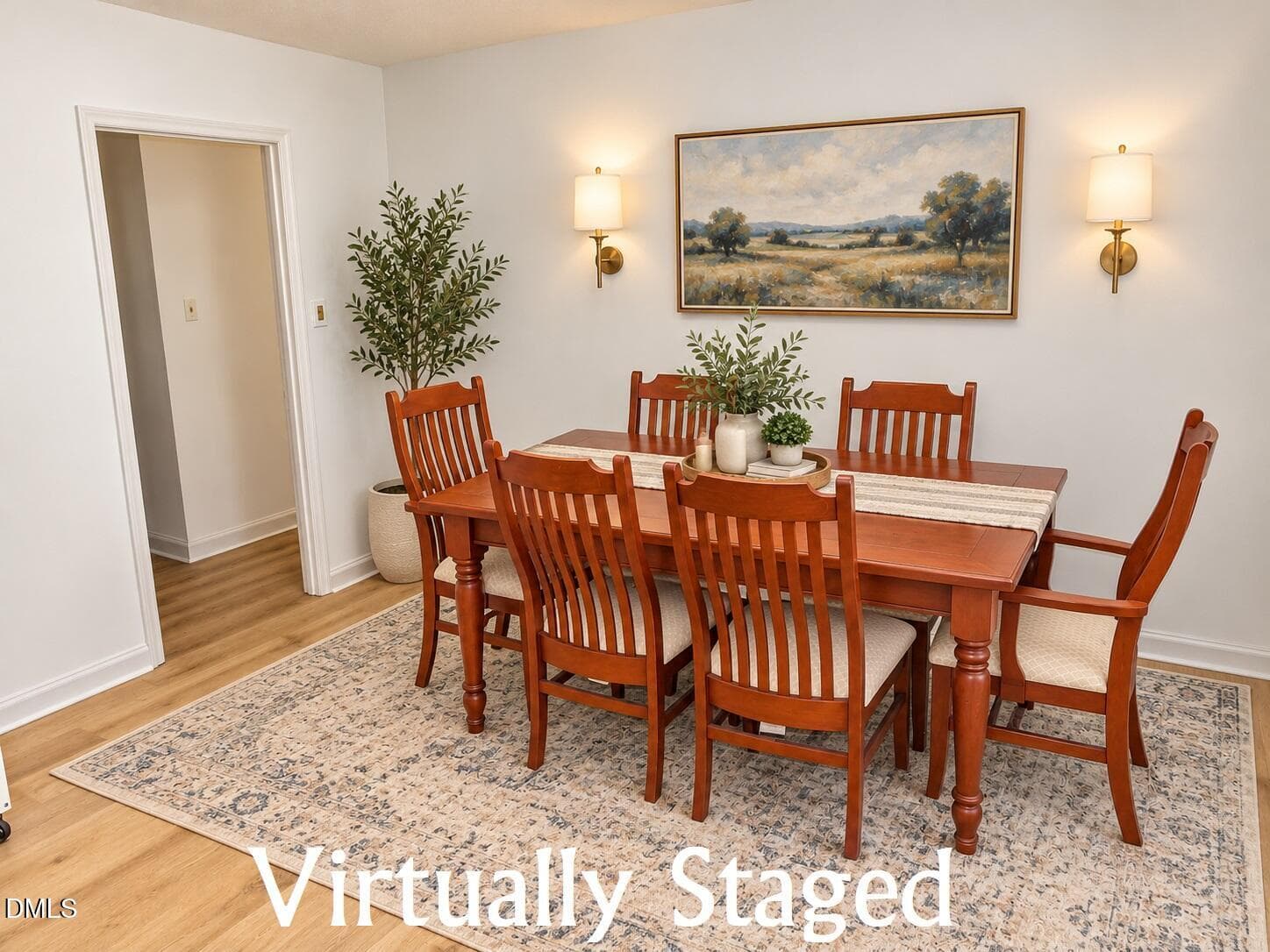 Dining - virtually staged - 1565 Spring Valley Lake Road, Henderson, NC 27537, Henderson