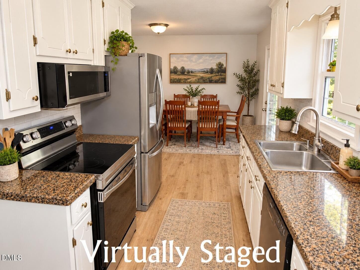 Kitchen - virtually staged - 1565 Spring Valley Lake Road, Henderson, NC 27537, Henderson