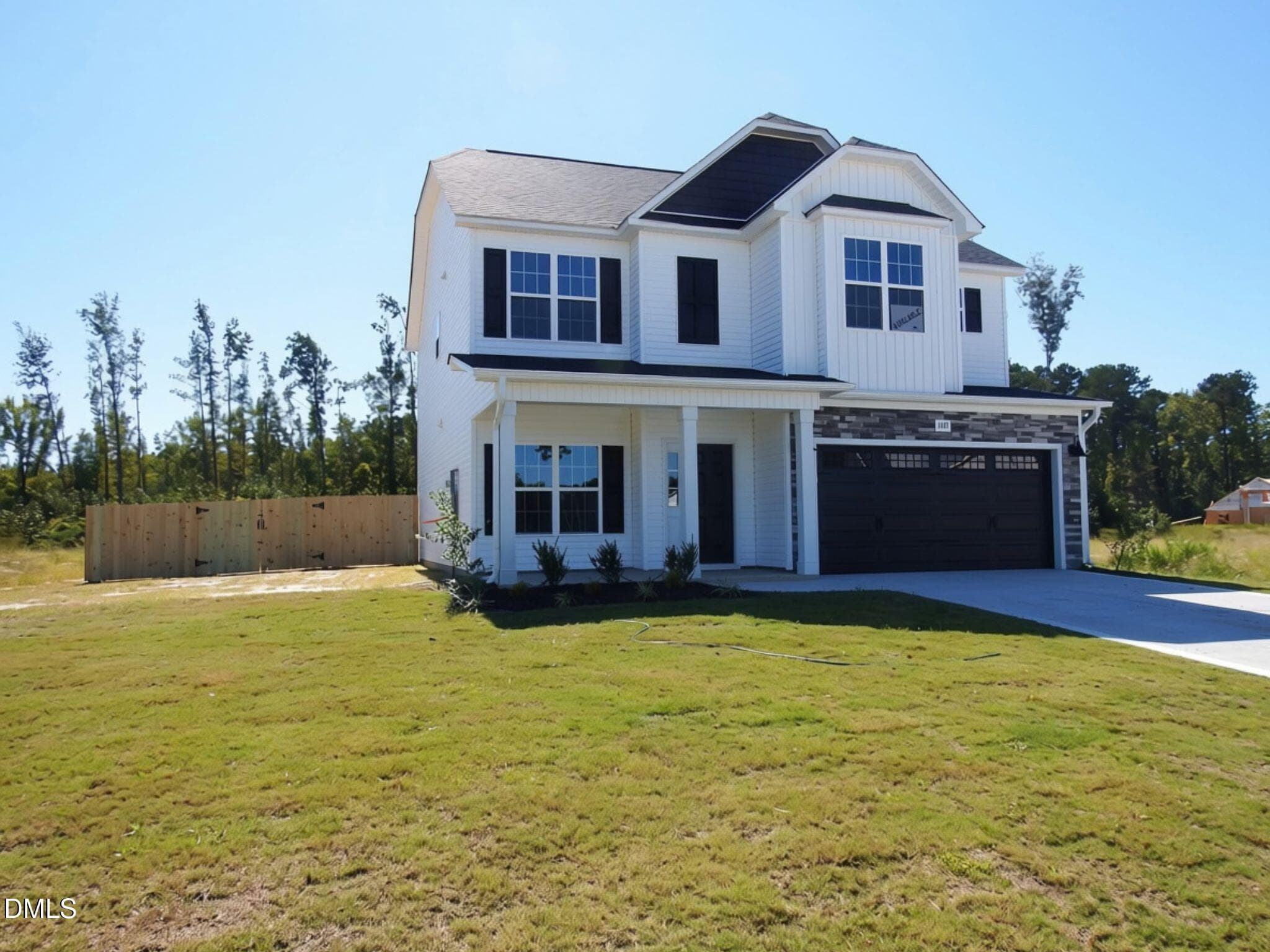 lot 18 fence without sign 2 - 1149 Hedgewood Drive, Hope Mills, NC 28348