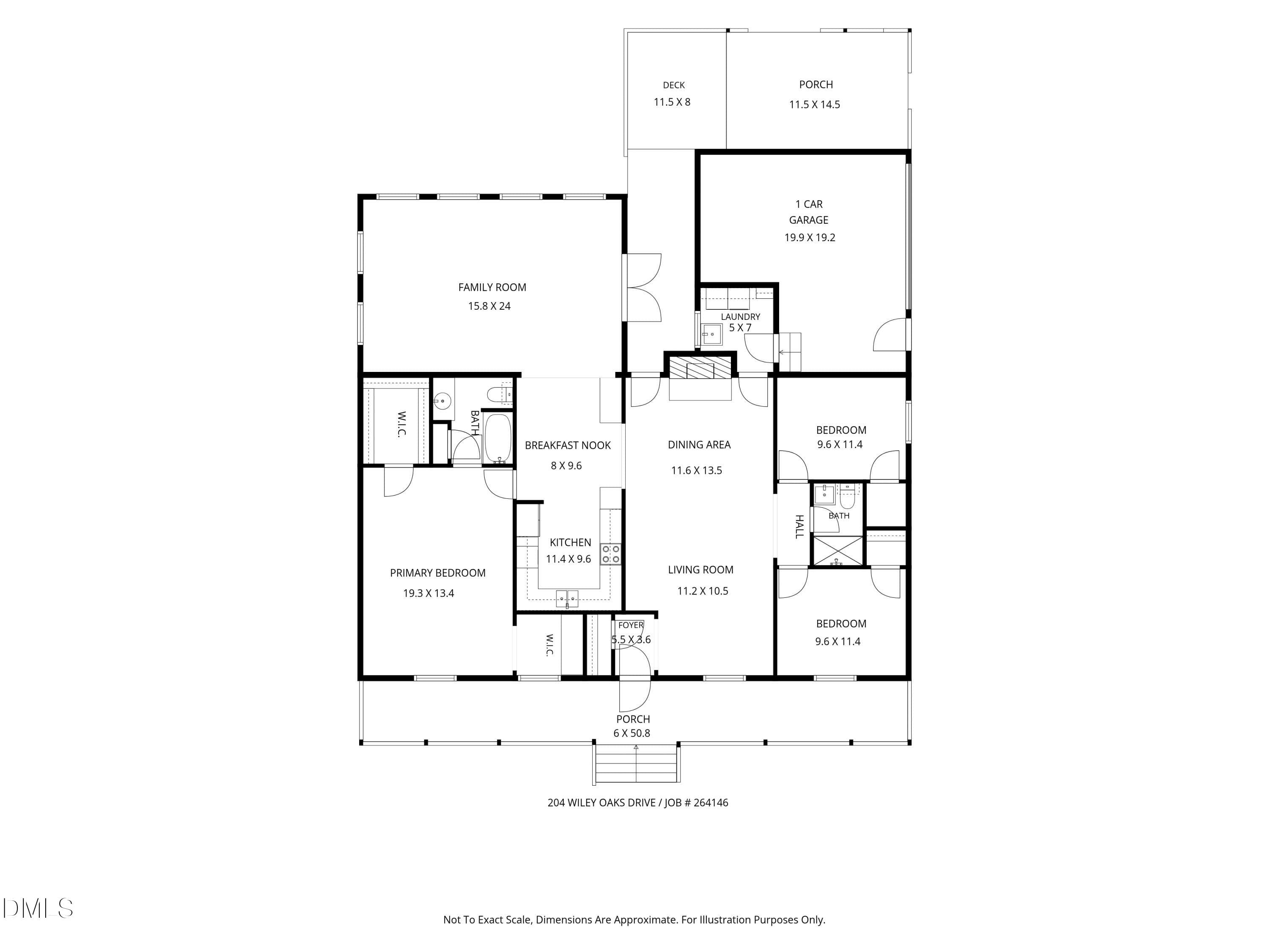 Floor Plan - 204 Wiley Oaks Drive, Wendell, NC 27591, Wendell