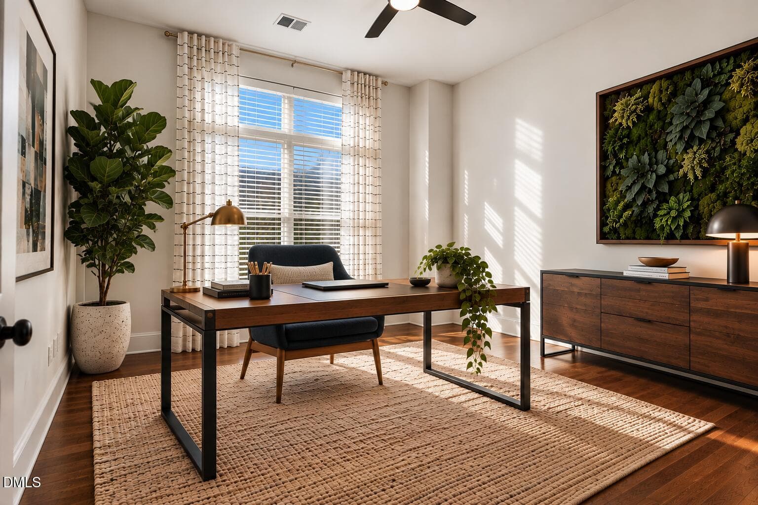 Warm Mid-Century Home Office (1) - 317 W Morgan Street 200, Raleigh, NC 27601