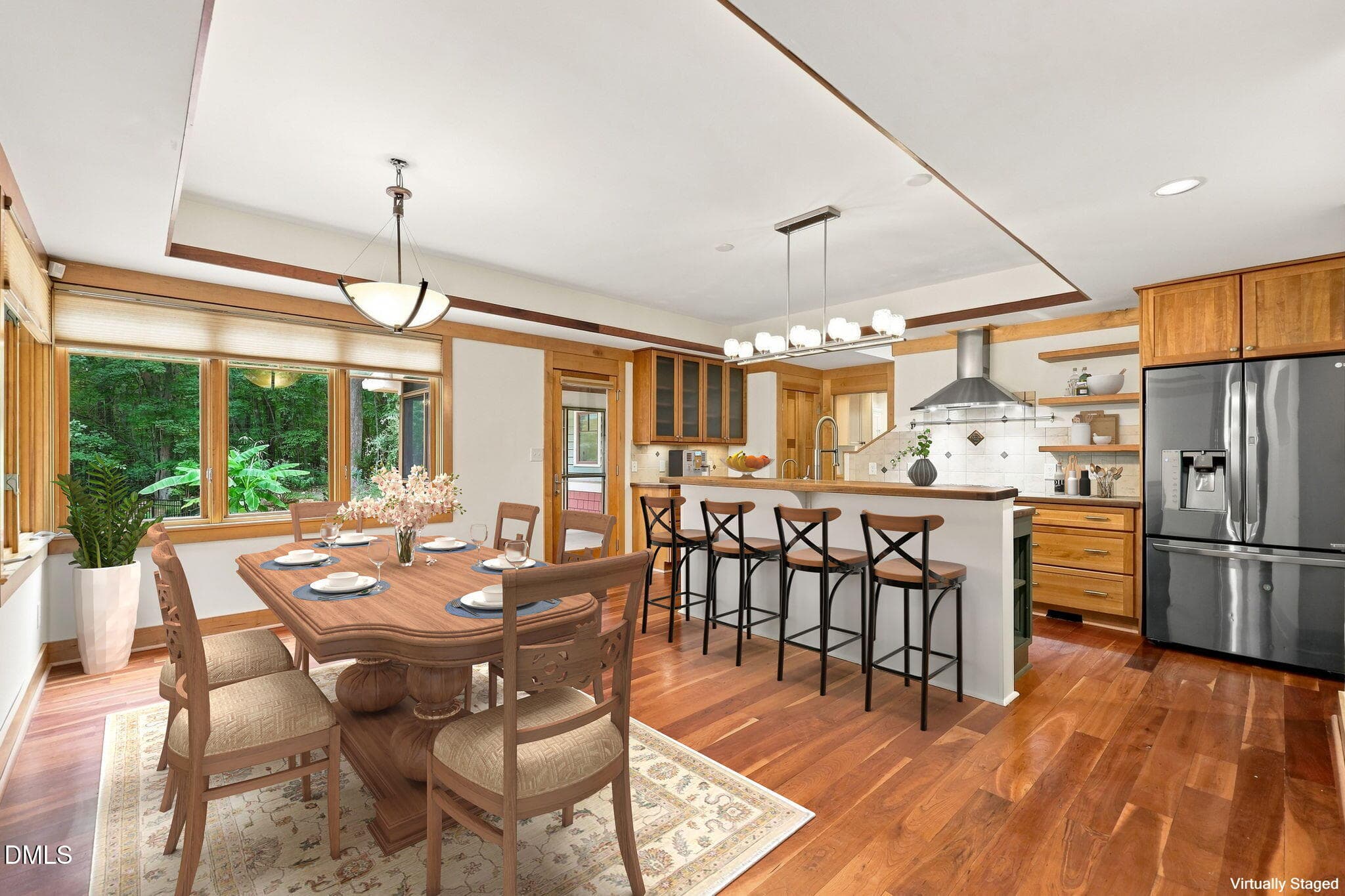 71-web-or-mls-Dining and kitchen - 2219 Ridgewood Road, Chapel Hill, NC 27516