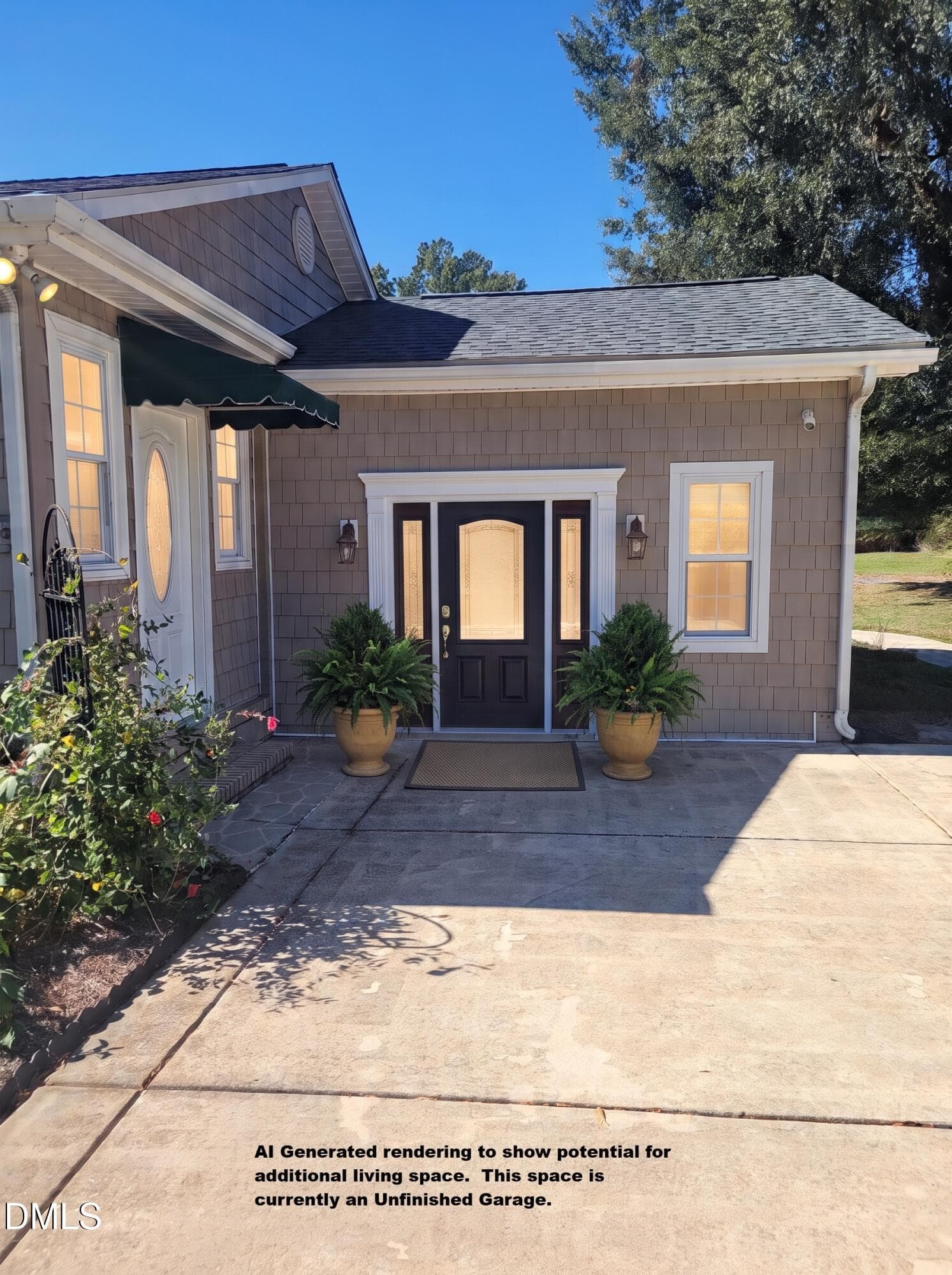AI Generated Rendering Garage - 1782 Chicora Road, Dunn, NC 28334