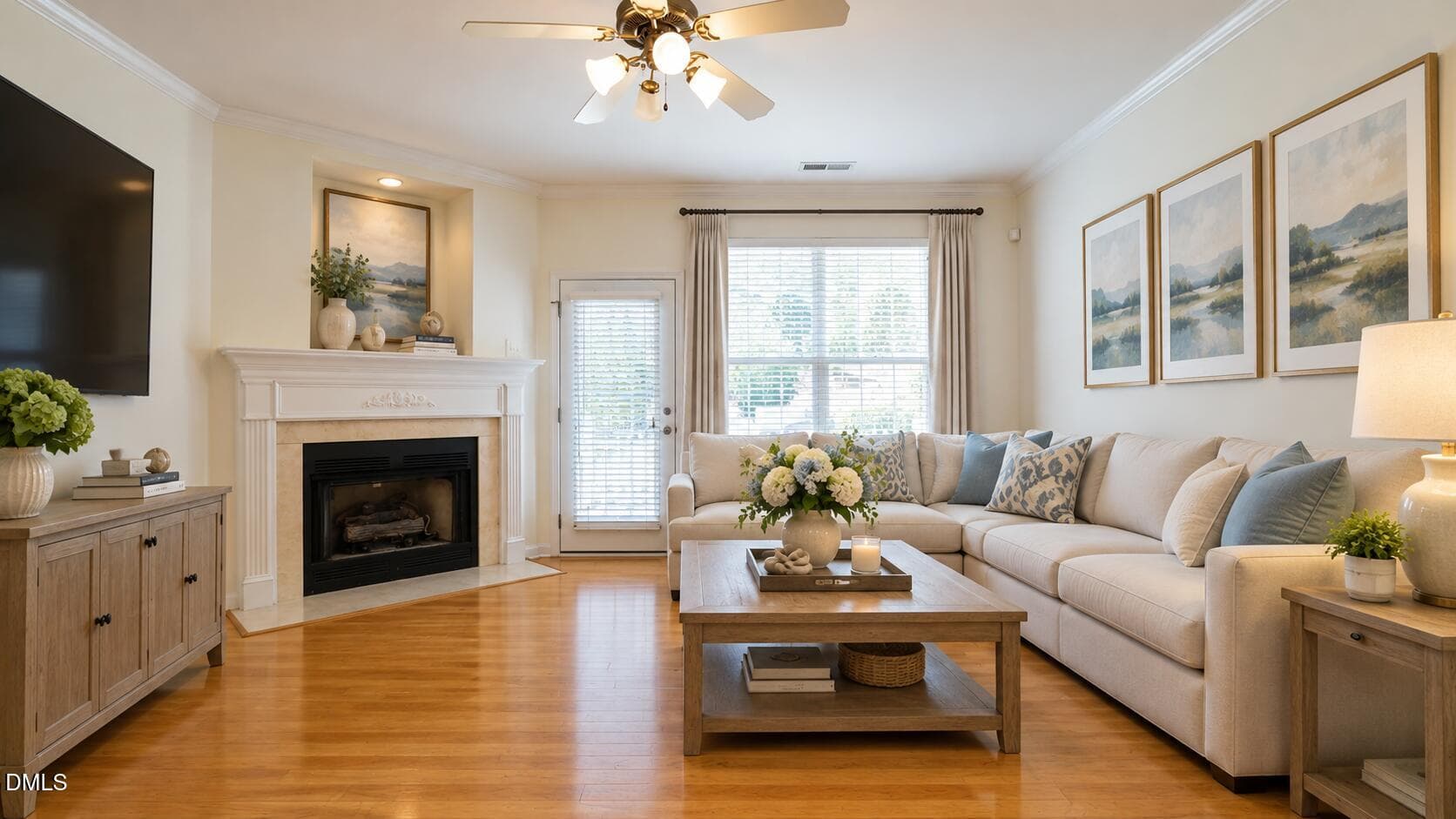 Bright Neutral Living Room Retreat - 8347 City Loft Court, Raleigh, NC 27613