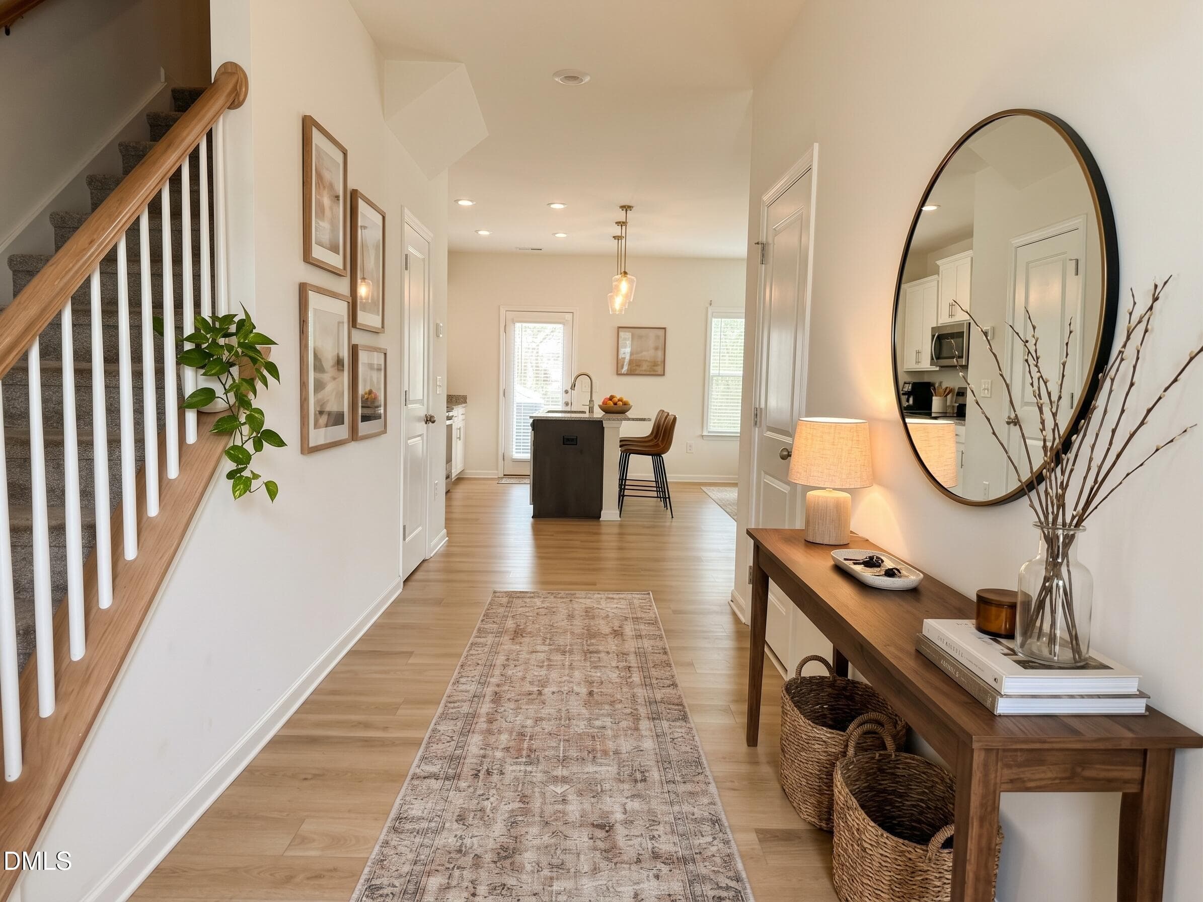Staged foyer - 800 Star Ridge Drive, Raleigh, NC 27610