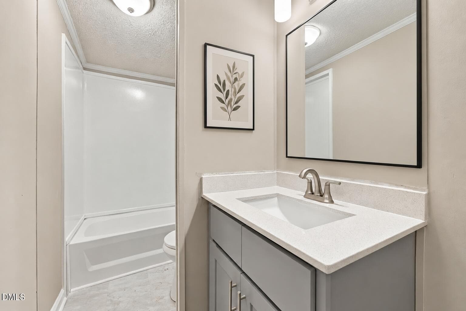 Modern bathroom mirror and botanical acc - 484 Valley Forge Way S, Cameron, NC 28326, Cameron