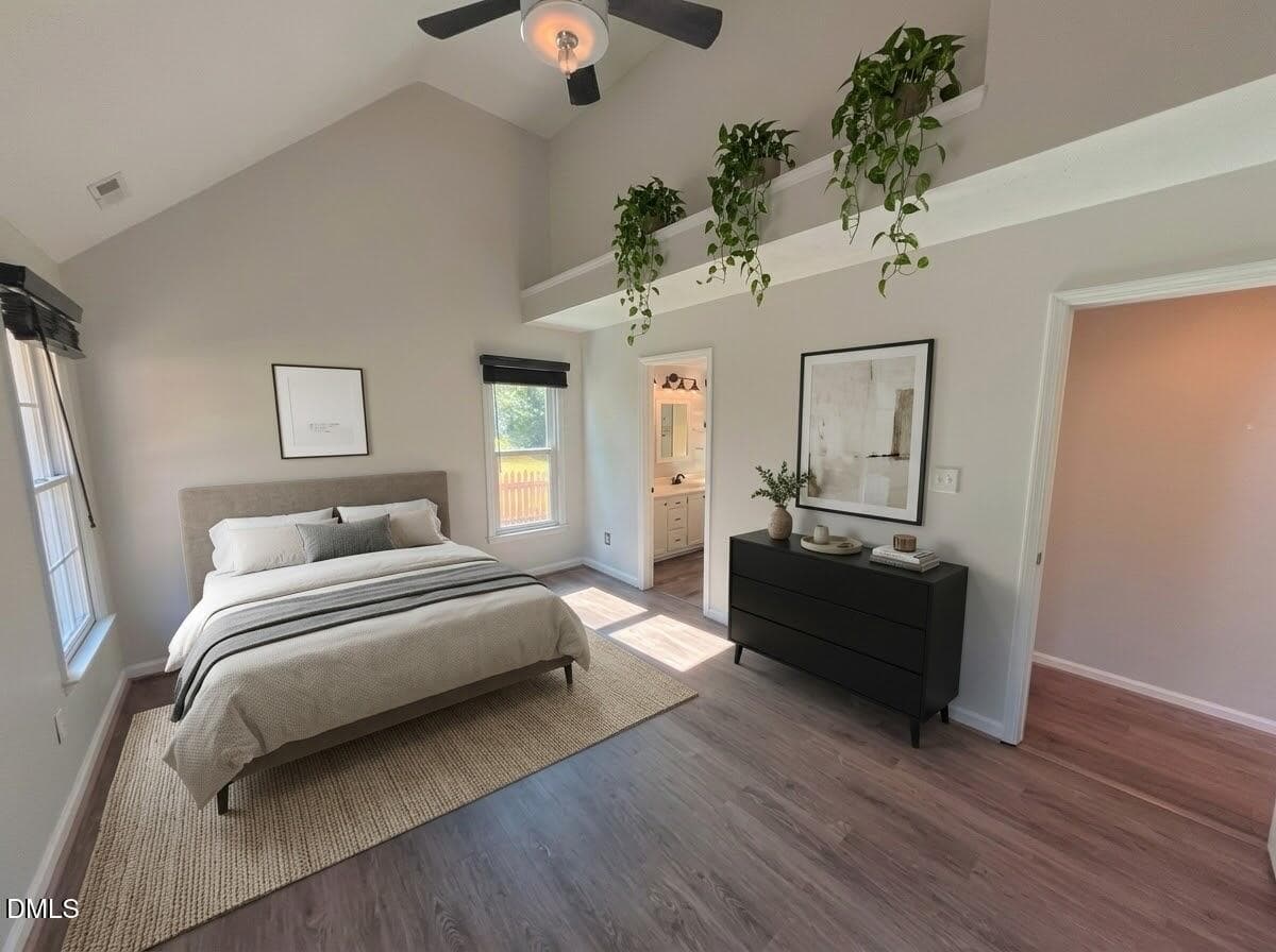 Bedroom virtual stage - 5201 Sutter Way, Raleigh, NC 27613