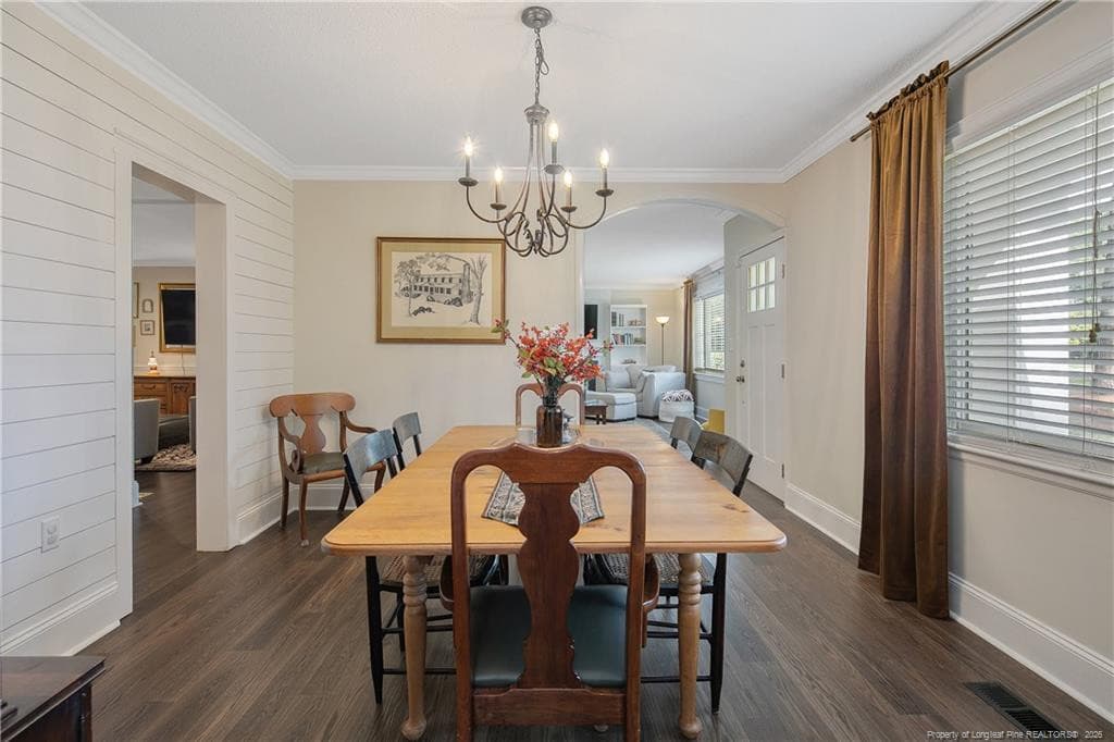FORMAL DINING ROOM FROM KITCHEN - 220 E David Parnell Street, Parkton, NC 28371