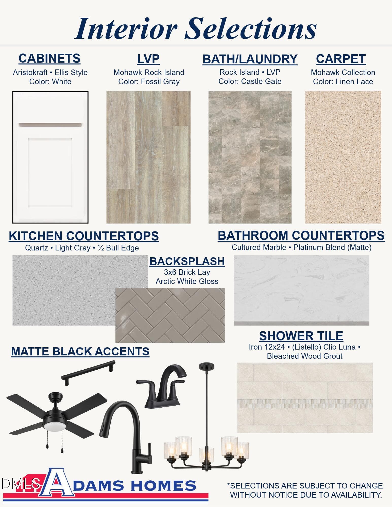 HD012-ColorSelections - 294 Hidden Pines Drive, Cameron, NC 28326, Cameron