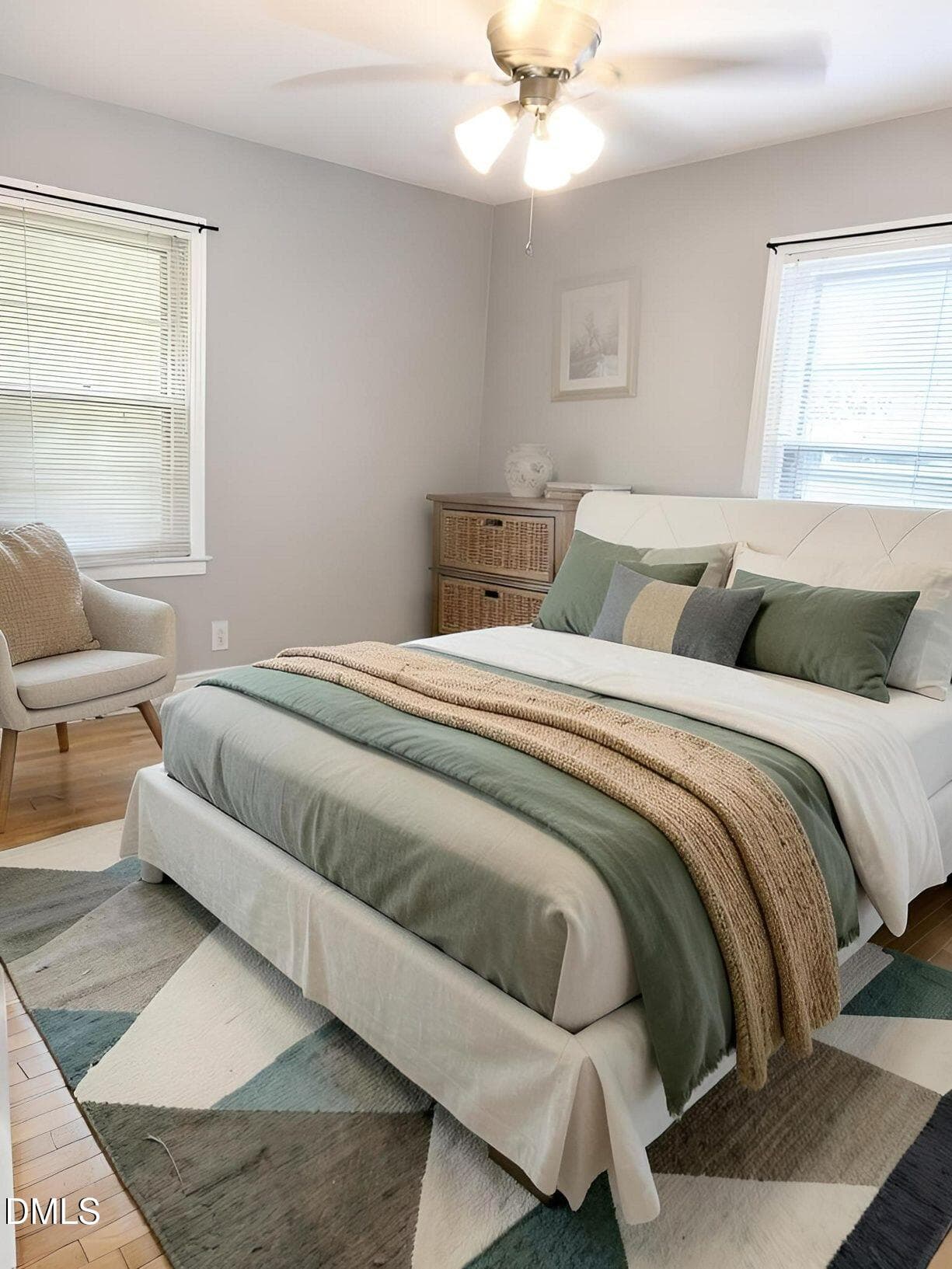 Watson bedroom 3 enhanced and staged - 123 Watson Drive, Henderson, NC 27536, Henderson