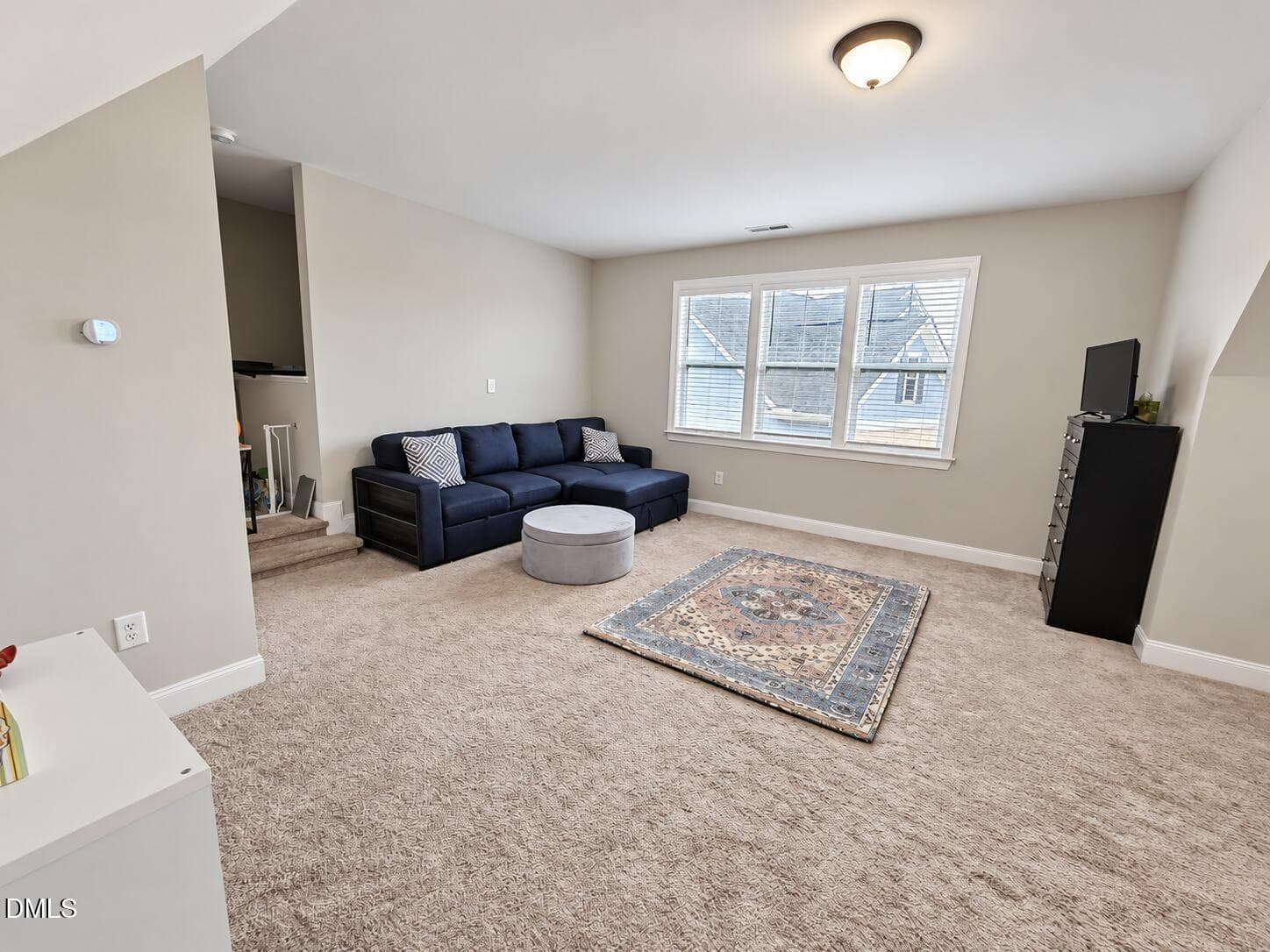 Neutral Loft Living Room with Sectional - 302 Old Hickory Drive, Raleigh, NC 27603