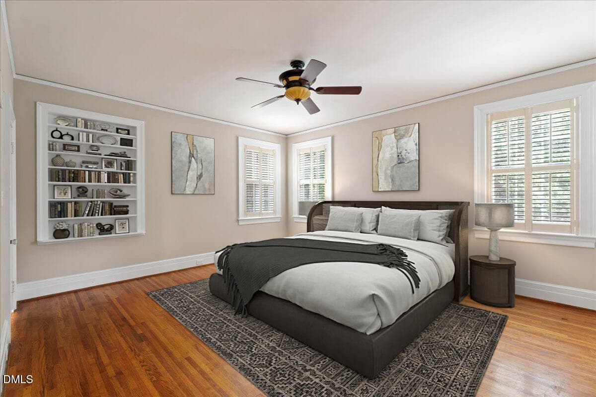 Primary Suite Virtual Staging - 1509 E Mulberry Street, Goldsboro, NC 27530, Goldsboro
