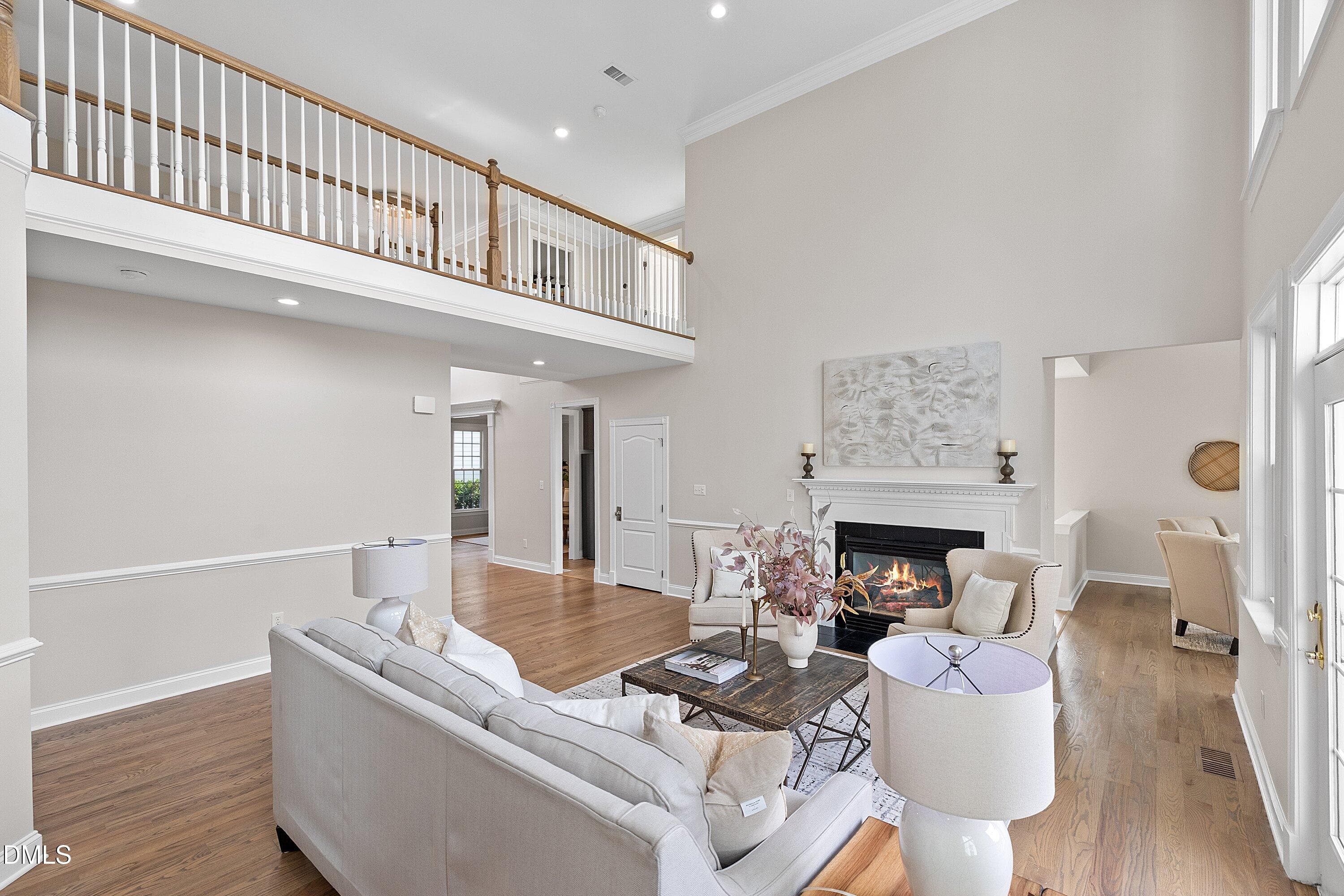 Living Room View - 9113 Mission Hills Court, Raleigh, NC 27617, Raleigh