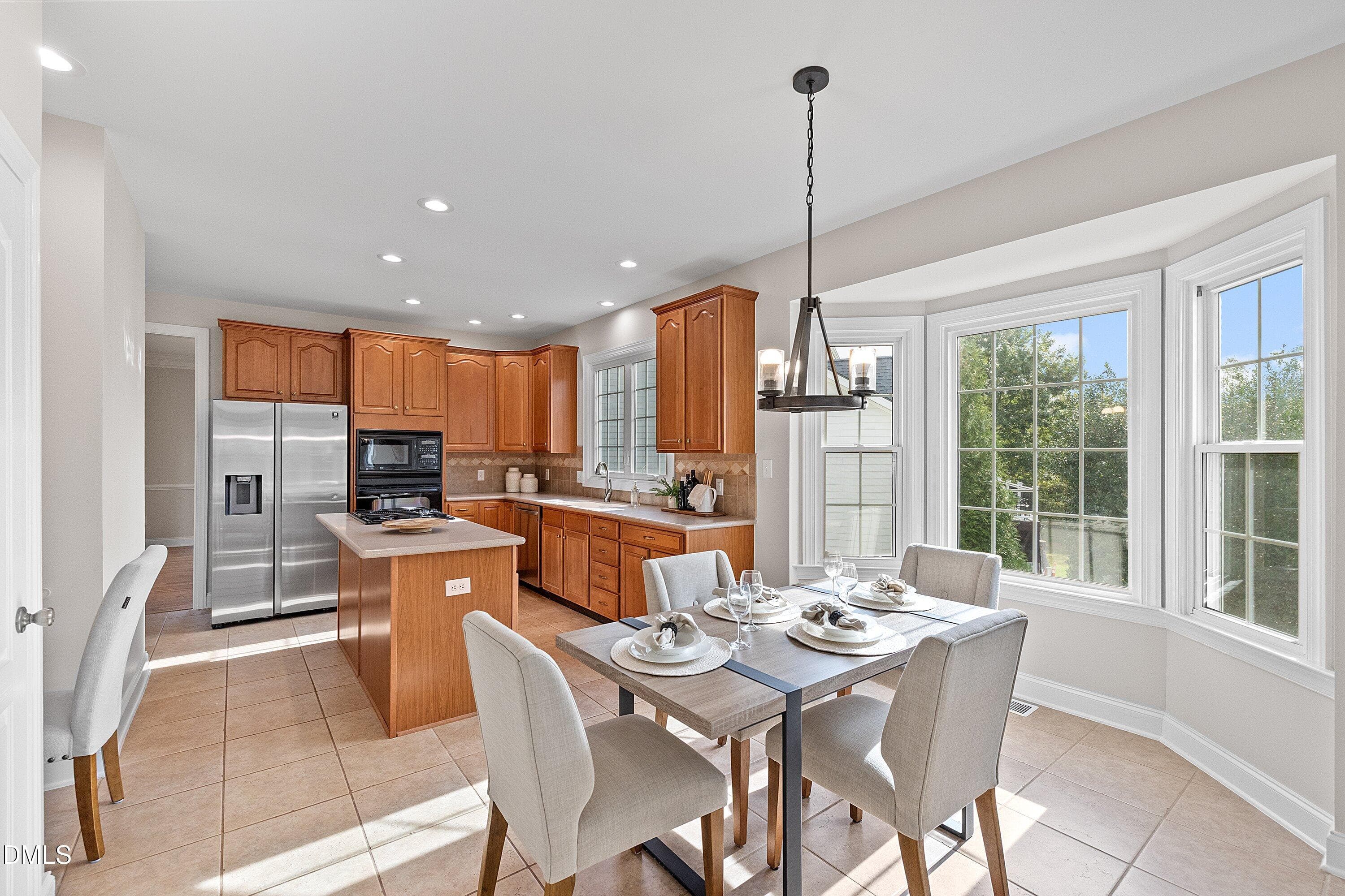 Kitchen and Breakfast Area - 9113 Mission Hills Court, Raleigh, NC 27617, Raleigh