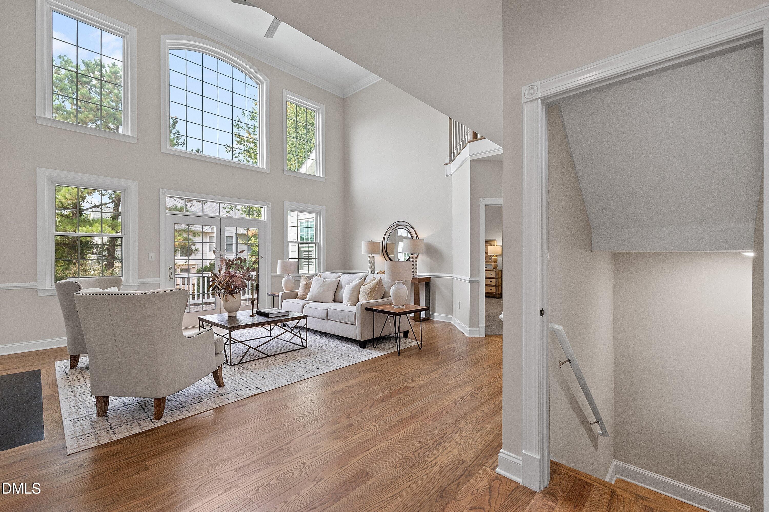 Stairs Access to Lower Level - 9113 Mission Hills Court, Raleigh, NC 27617, Raleigh