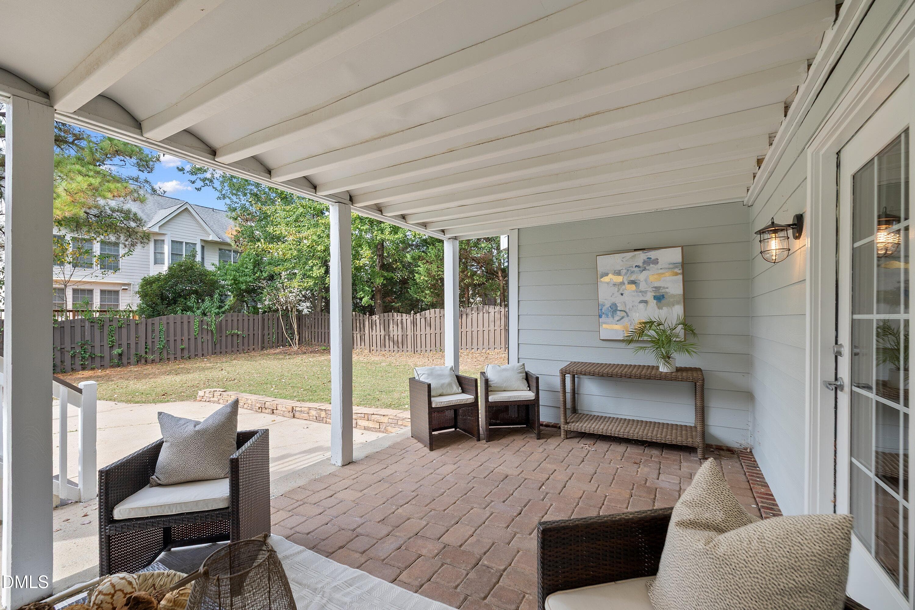 Lower Covered Patio - 9113 Mission Hills Court, Raleigh, NC 27617, Raleigh