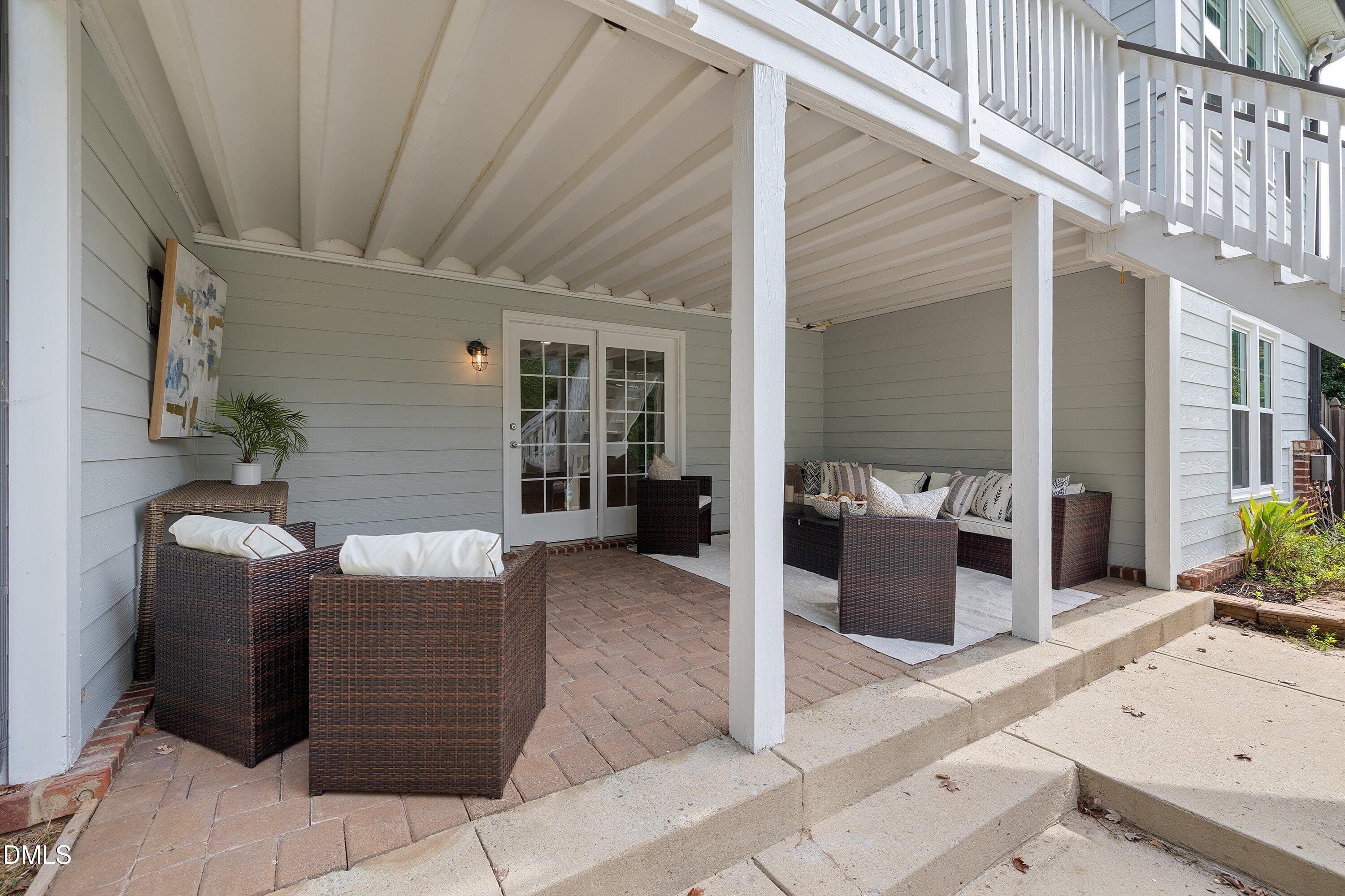 Lower Covered Patio - 9113 Mission Hills Court, Raleigh, NC 27617, Raleigh