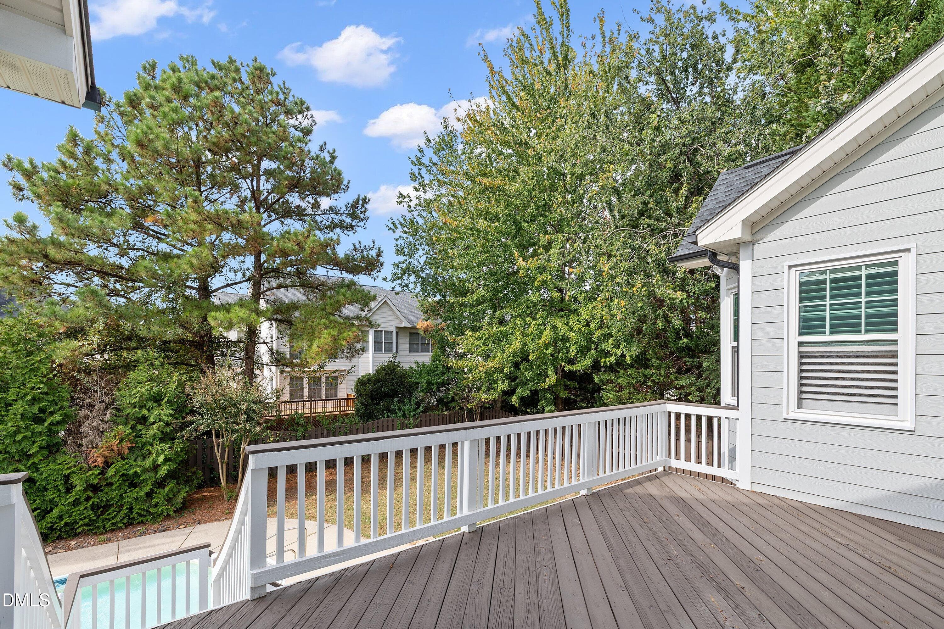Large Deck Main Level - 9113 Mission Hills Court, Raleigh, NC 27617, Raleigh