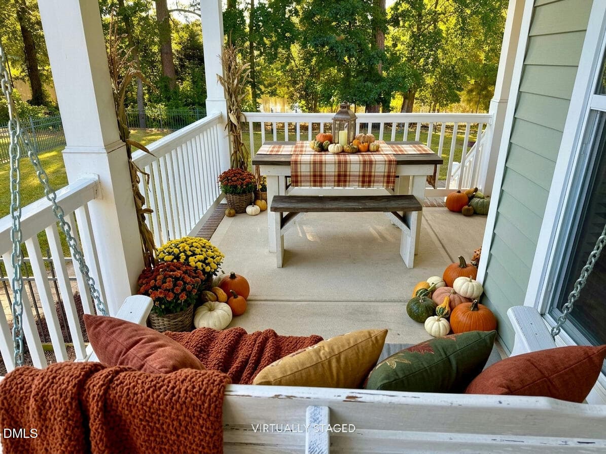 VS swing and rear porch - 136 Kenneth Lane, Willow Springs, NC 27592