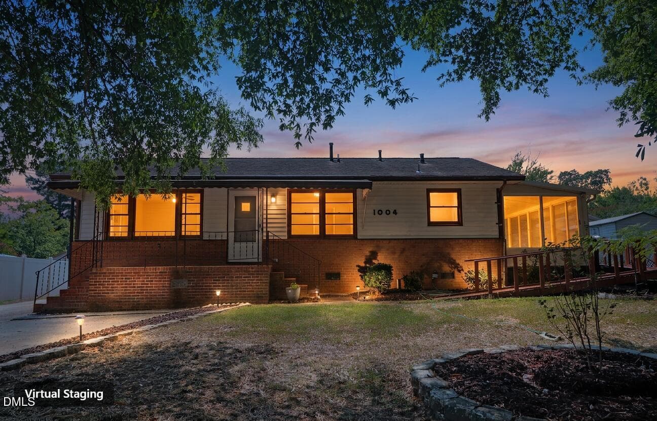 front-twilight (2) - 1004 Seabrook Road, Raleigh, NC 27610