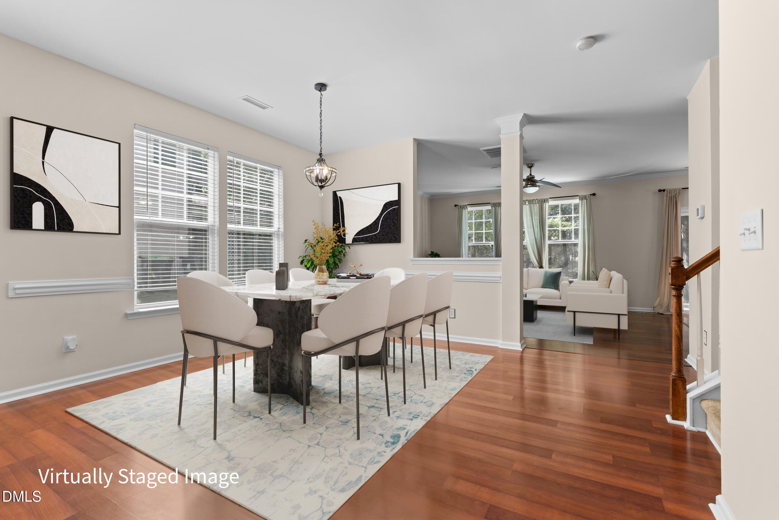 11_virtual staging Dining Room - 2116 Old Rosebud Drive, Knightdale, NC 27545, Knightdale