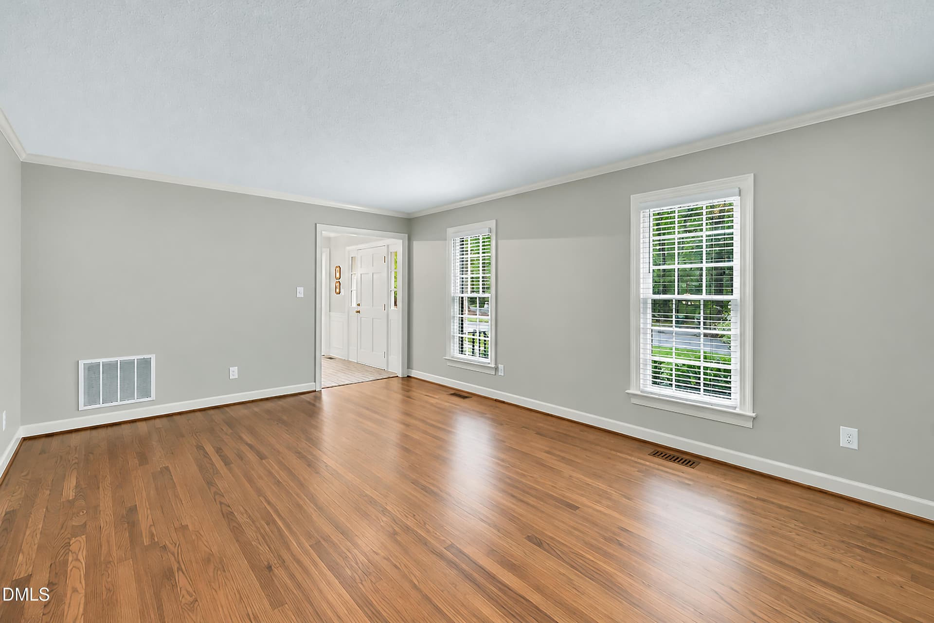 Living Room Shown Vacant - 1504 Primrose Lane, Cary, NC 27511