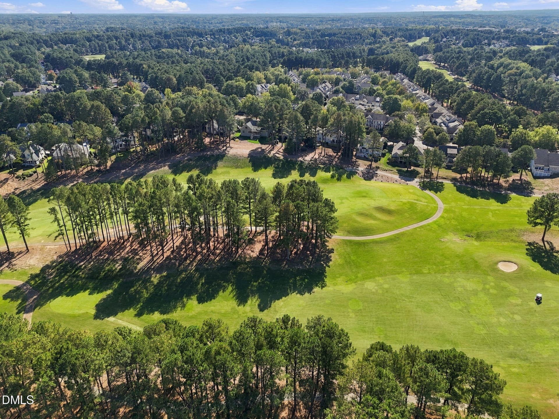 04-aerial-golf-course - 904 Hidden Jewel Lane, Wake Forest, NC 27587