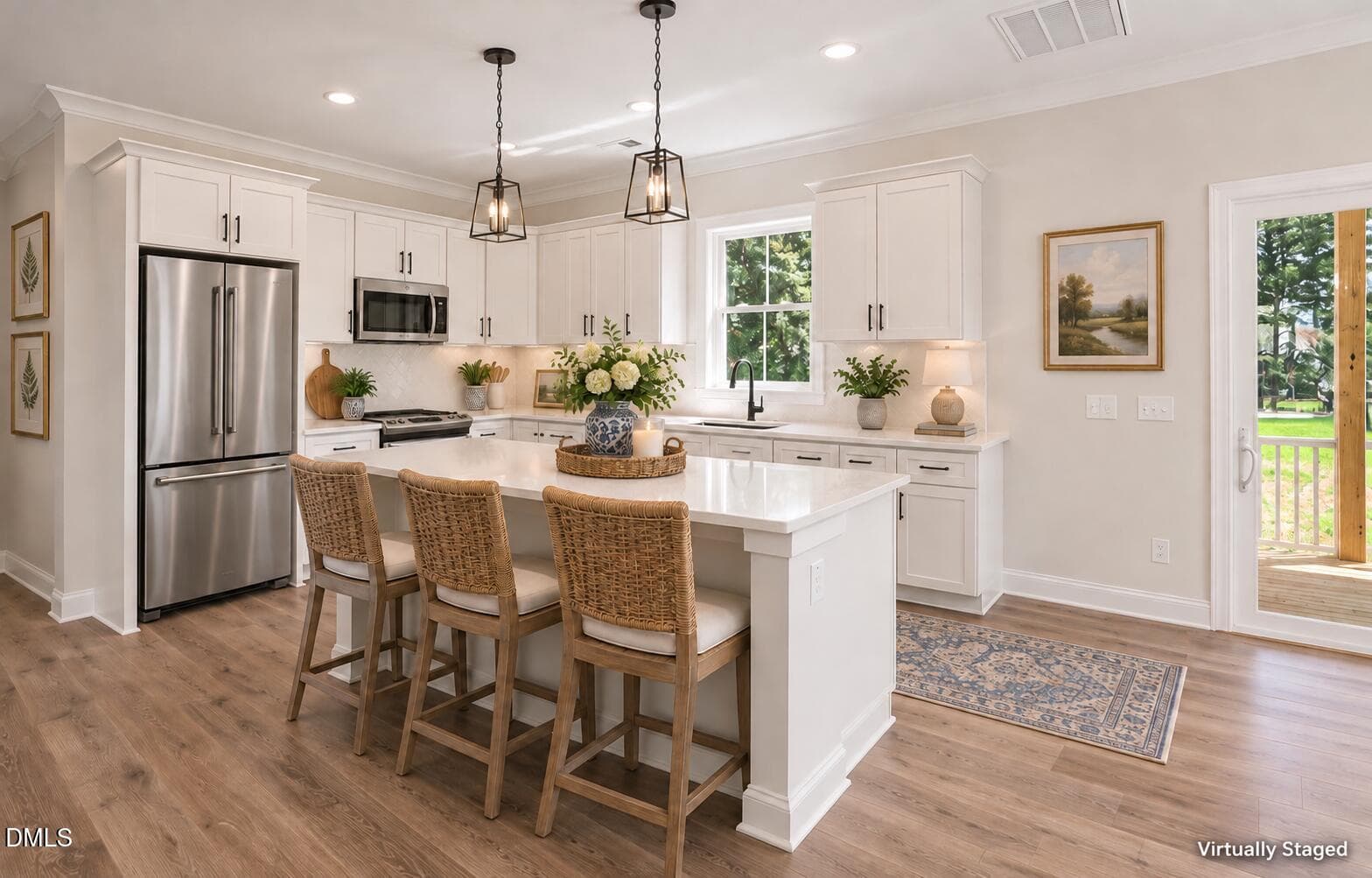 Virtually Staged Kitchen - 1800 Batten Farm Road (18), Selma, NC 27576