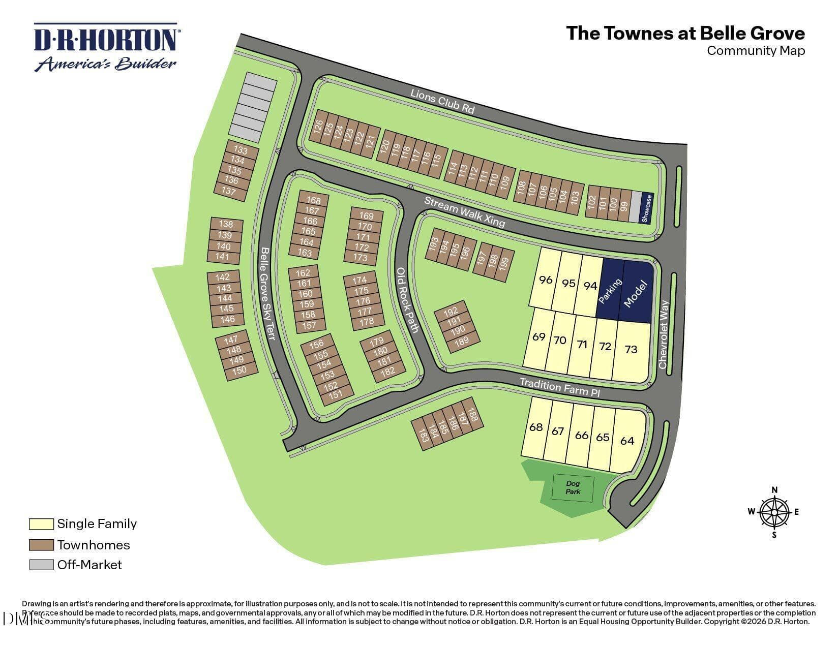 THE TOWNES AT BELLE GROVE SITE MAP - 535 Stream Walk Crossing, Wendell, NC 27591, Wendell